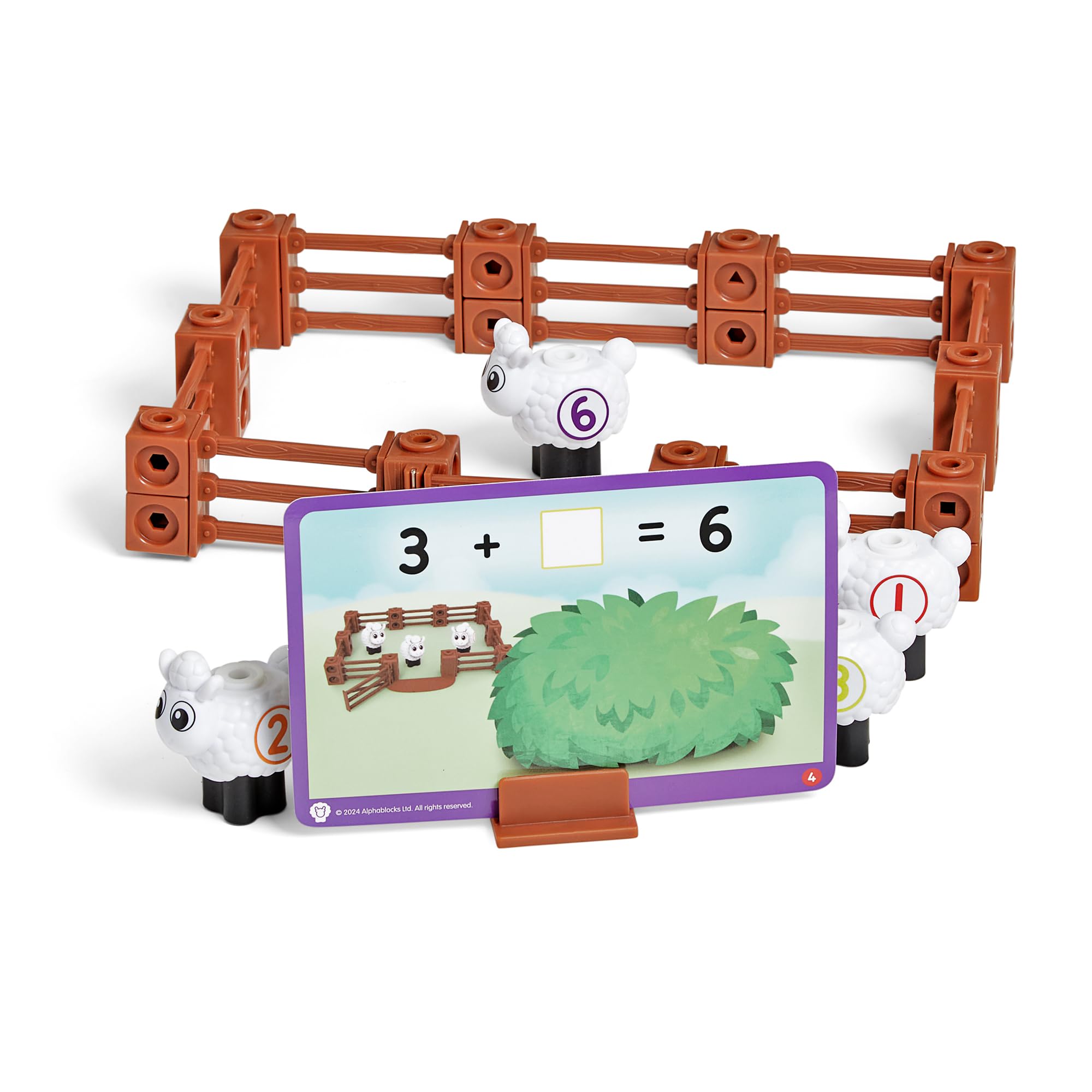 Learning Resources MathLink Cubes Numberblocks Sheep Farm Set for Ages 3+ | 53 Pieces 3