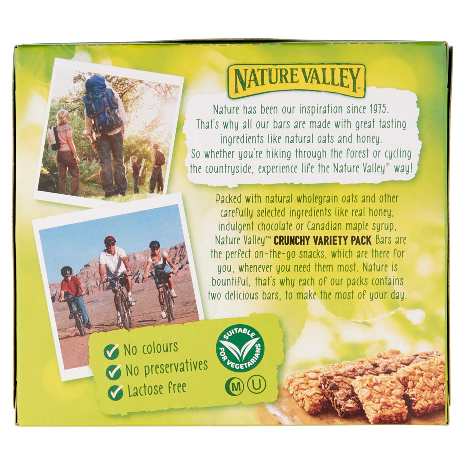 Nature Valley Crunchy Variety Granola Bars - 5 Pack of 210g Bars | Wholegrain Oats 5
