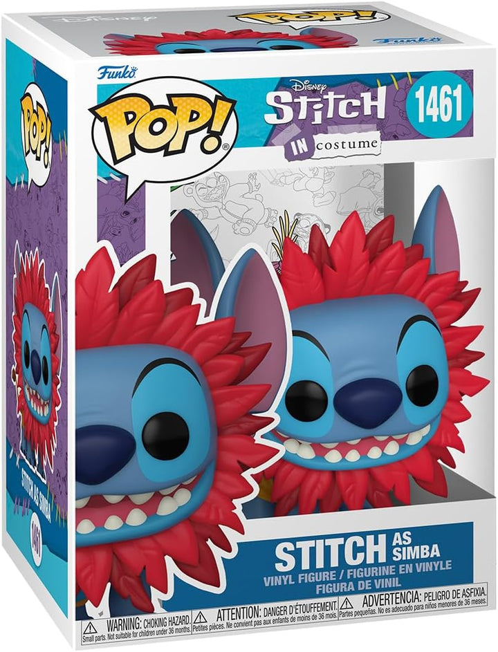 Funko Pop! Disney Lilo and Stitch - Stitch as Simba Vinyl Figure (75164)