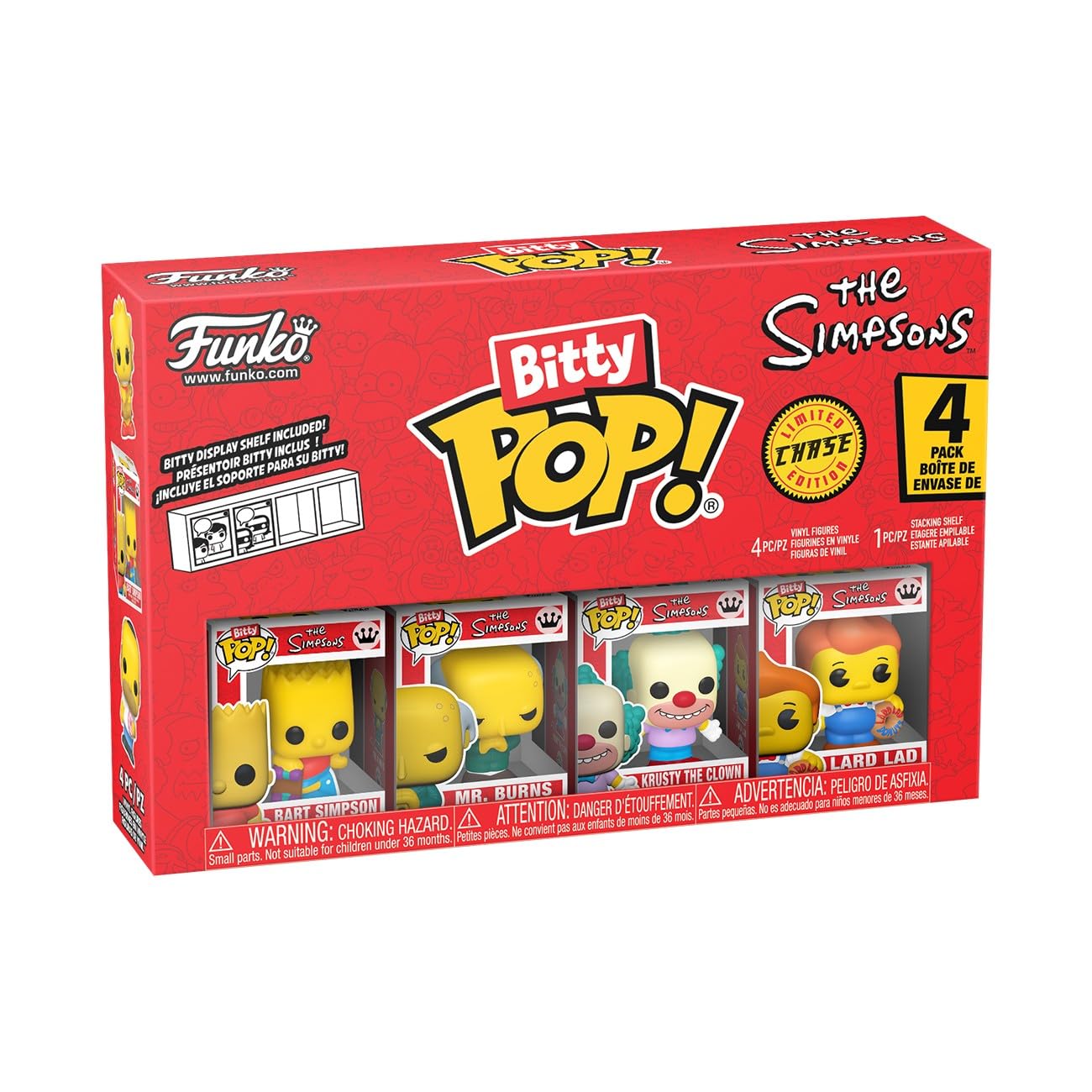 Funko Bitty Pop! The Simpsons Bart 4-Pack with Mystery Mini Figure 1