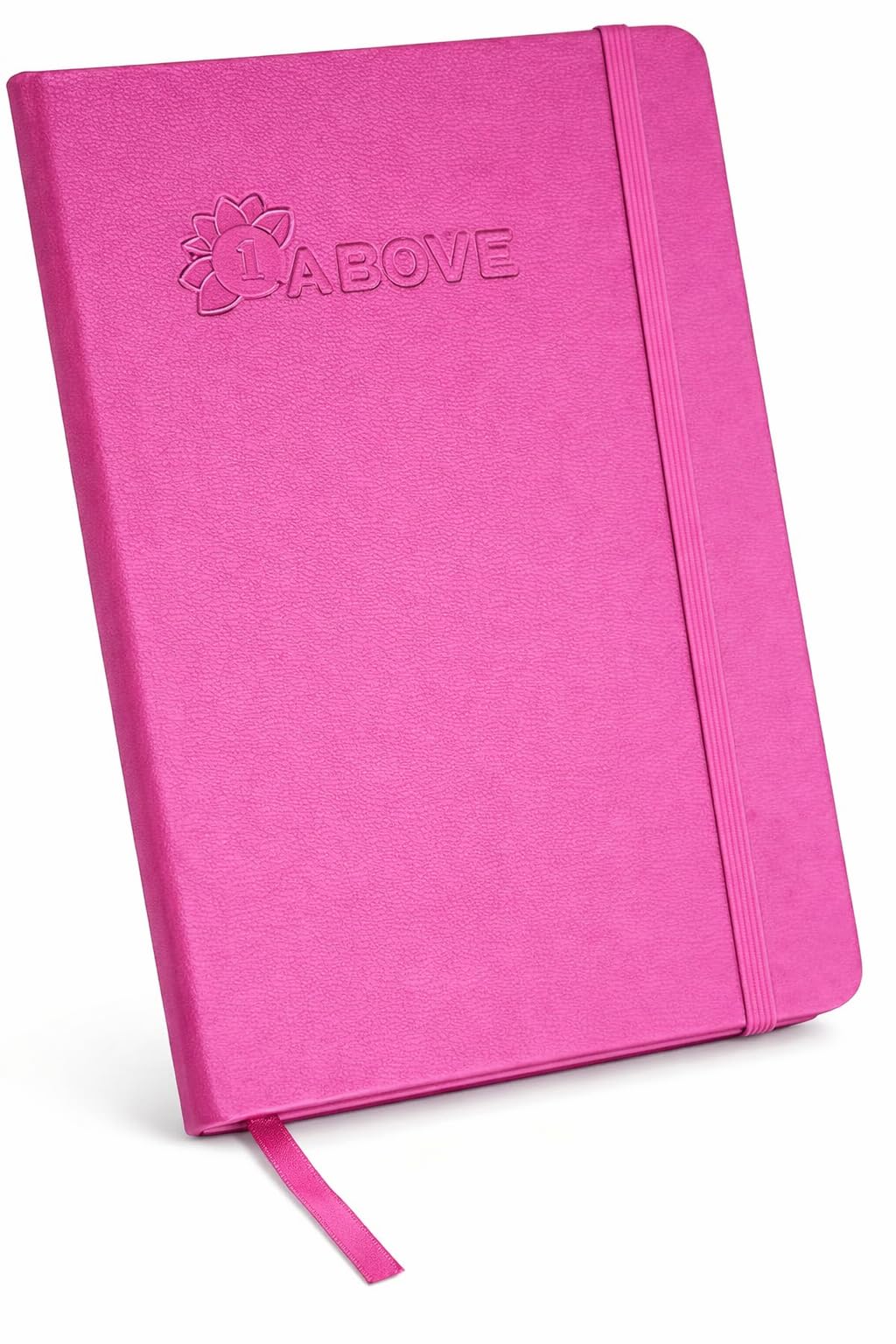 1ABOVE A4 Soft Feel Executive Notebook | Hardback | 160 Lined Pages | Pink
