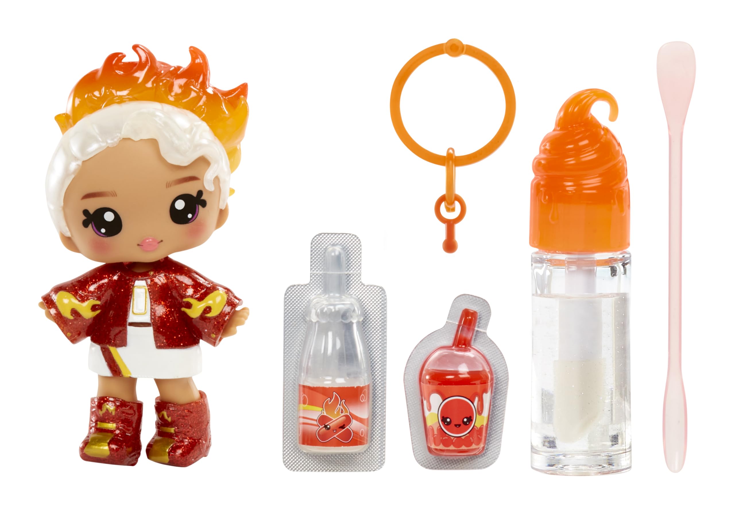 Yummiland Lip Gloss Doll - Amber Cinnamon - DIY Scented Fashion Doll with Customizable Lip Gloss Kit 2
