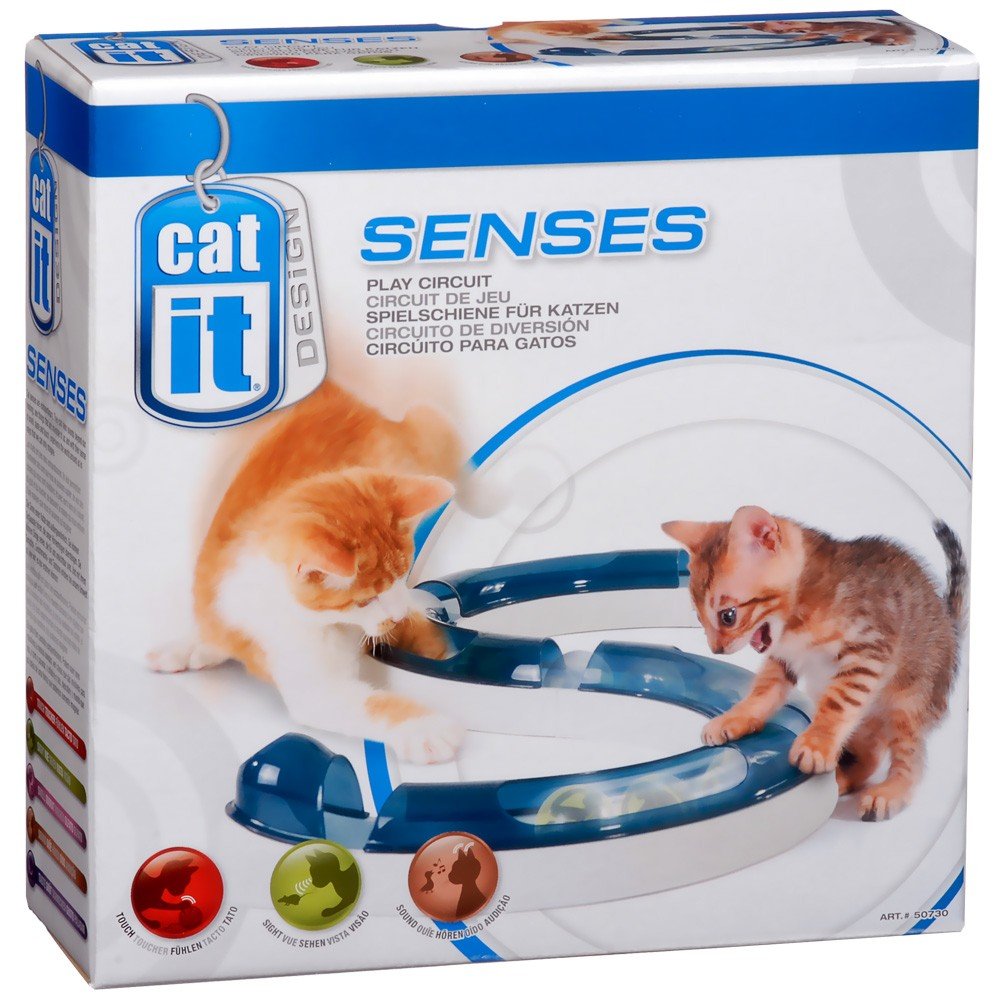 Catit Senses 2.0 Play Circuit Cat Toy - Peek-a-Boo Track | Enables 100+ Layouts | Plastic 1
