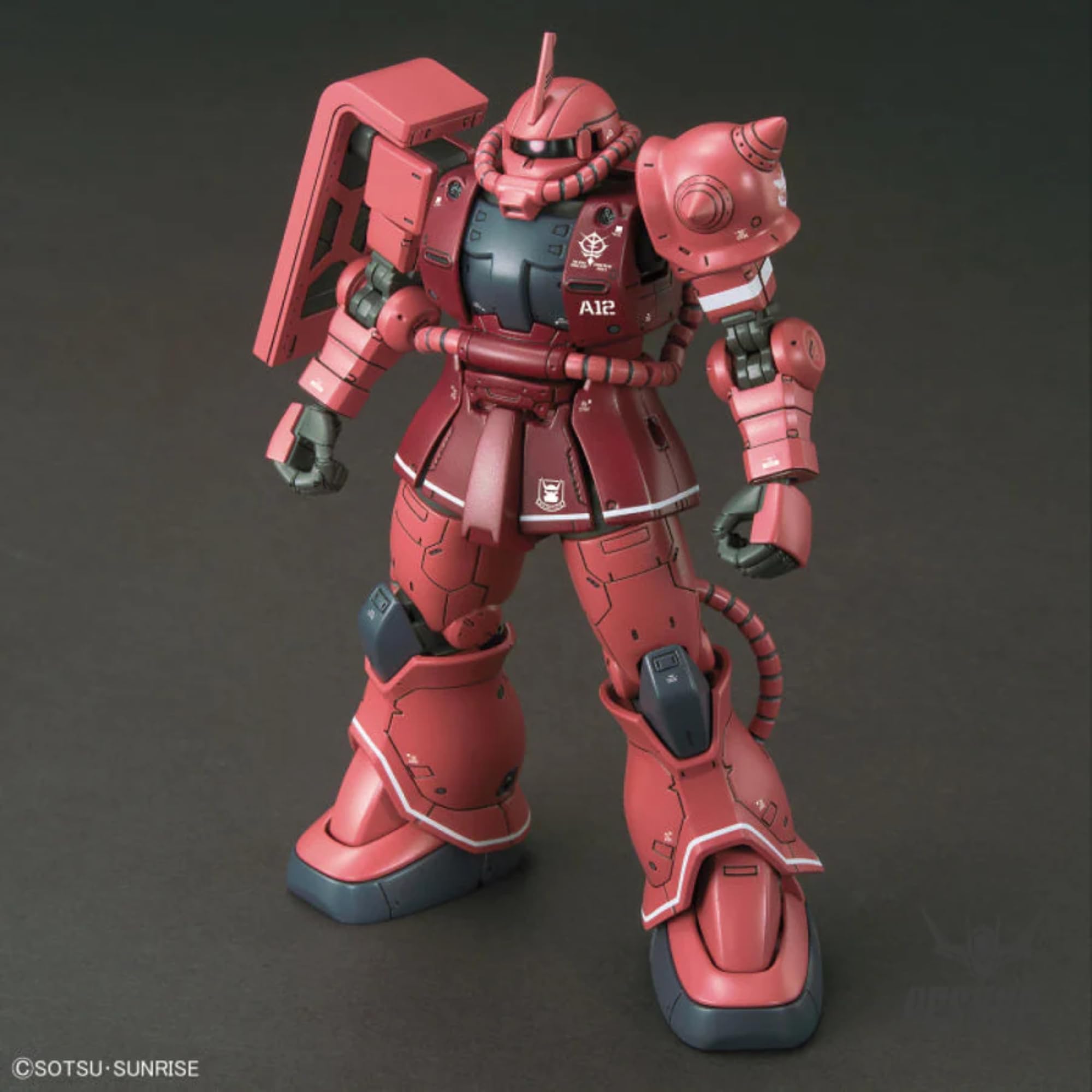 BANDAI SPIRITS HG MS-06S Zaku II (Red Comet Ver.) 1/144 Scale Model Kit | Snap-Fit 3