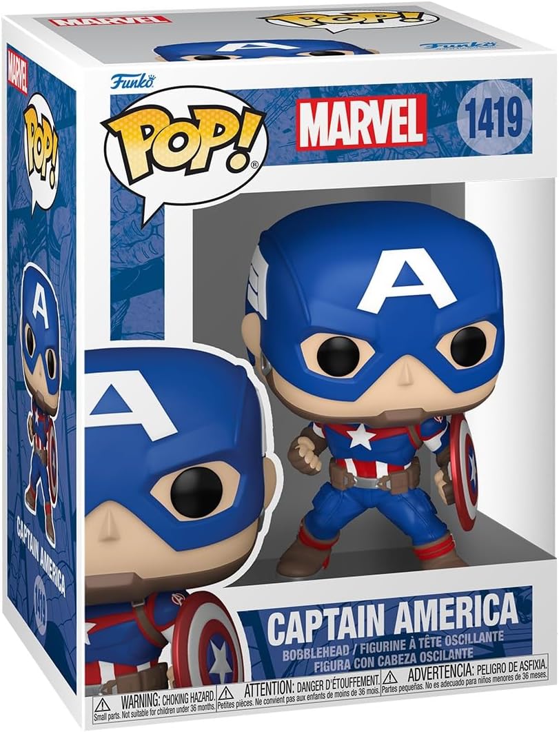 Funko Pop! Marvel Comics - Captain America Vinyl Figure (82497)