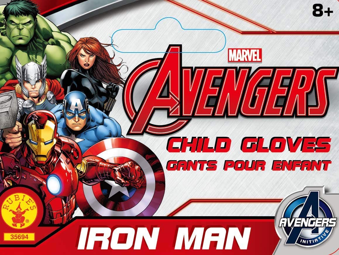 Rubies Marvel Avengers Iron Man Child Gloves | One Size | Ages 6-12 2