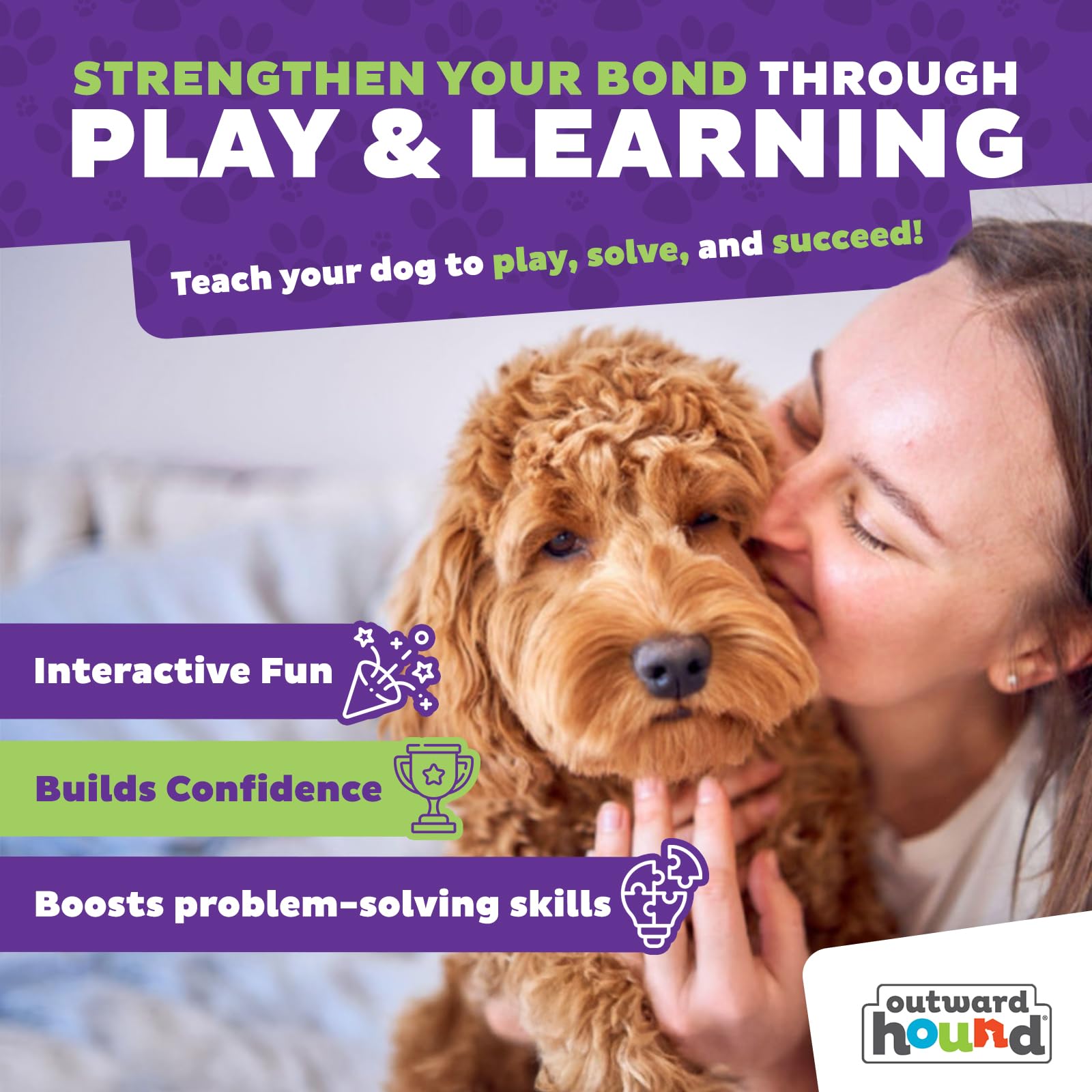 Outward Hound Treat Tumble Interactive Dog Toy - Beginner Level 1 Puzzle | Blue | Large 5