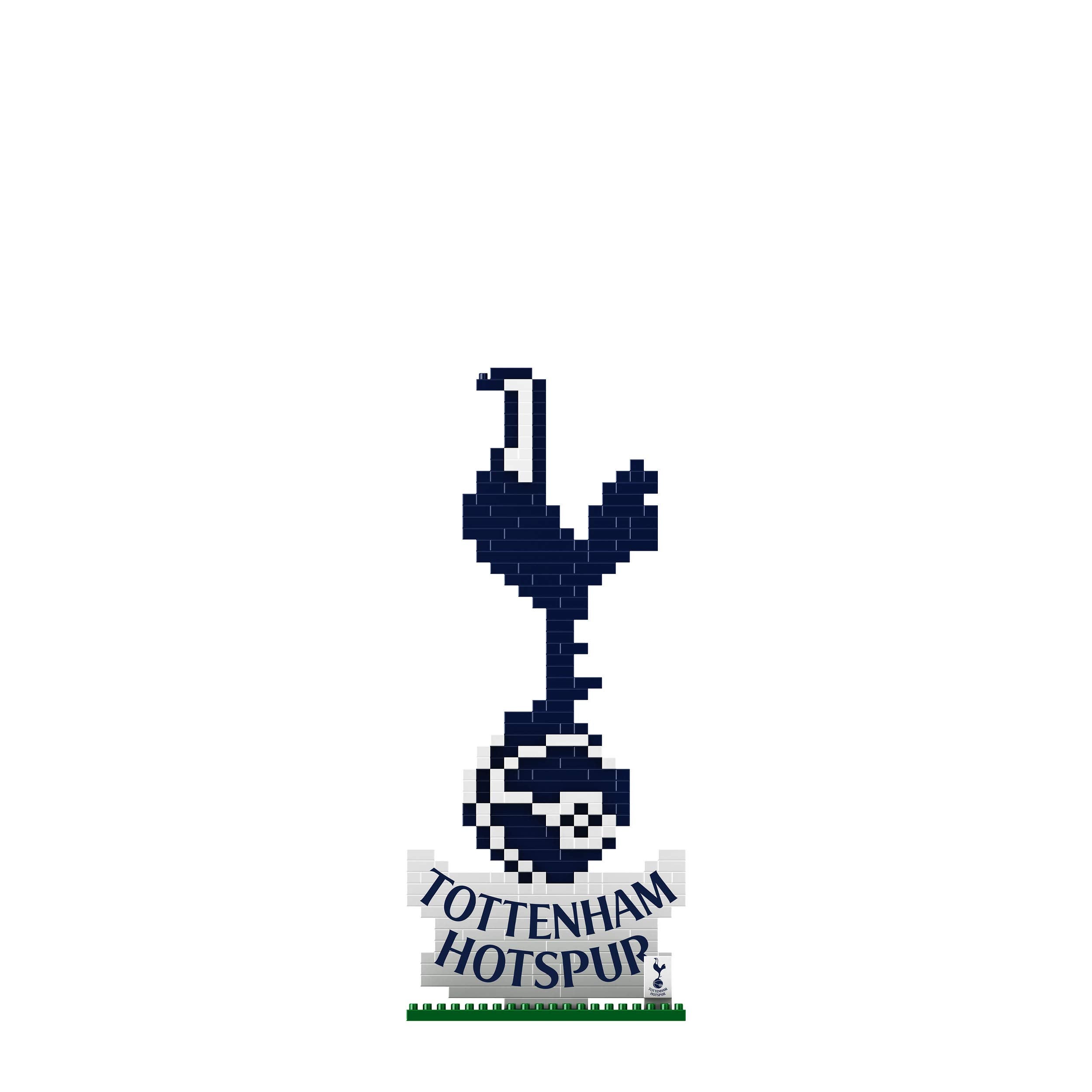 FOCO Tottenham Hotspur BRXLZ Logo Building Set - 399 Pieces | Ages 12+ | 8cm x 5cm x 10cm