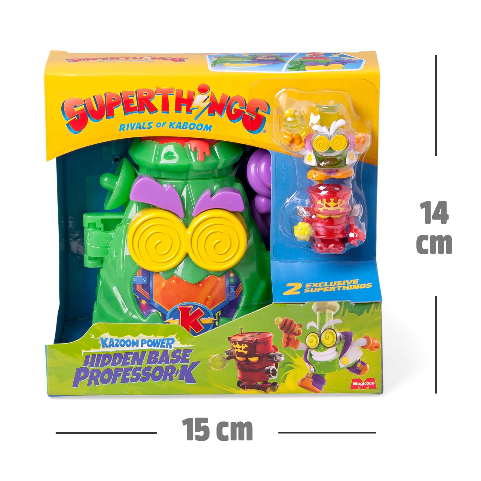 SUPERTHINGS RIVALS OF KABOOM Professor K's Hidden Volcano Base Playset | Includes 2 Exclusive Figures 8