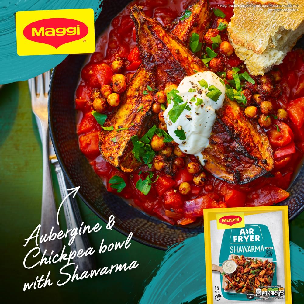 MAGGI Air Fryer Shawarma Herbs and Spices Recipe Mix | 25g Powder for Chicken 3