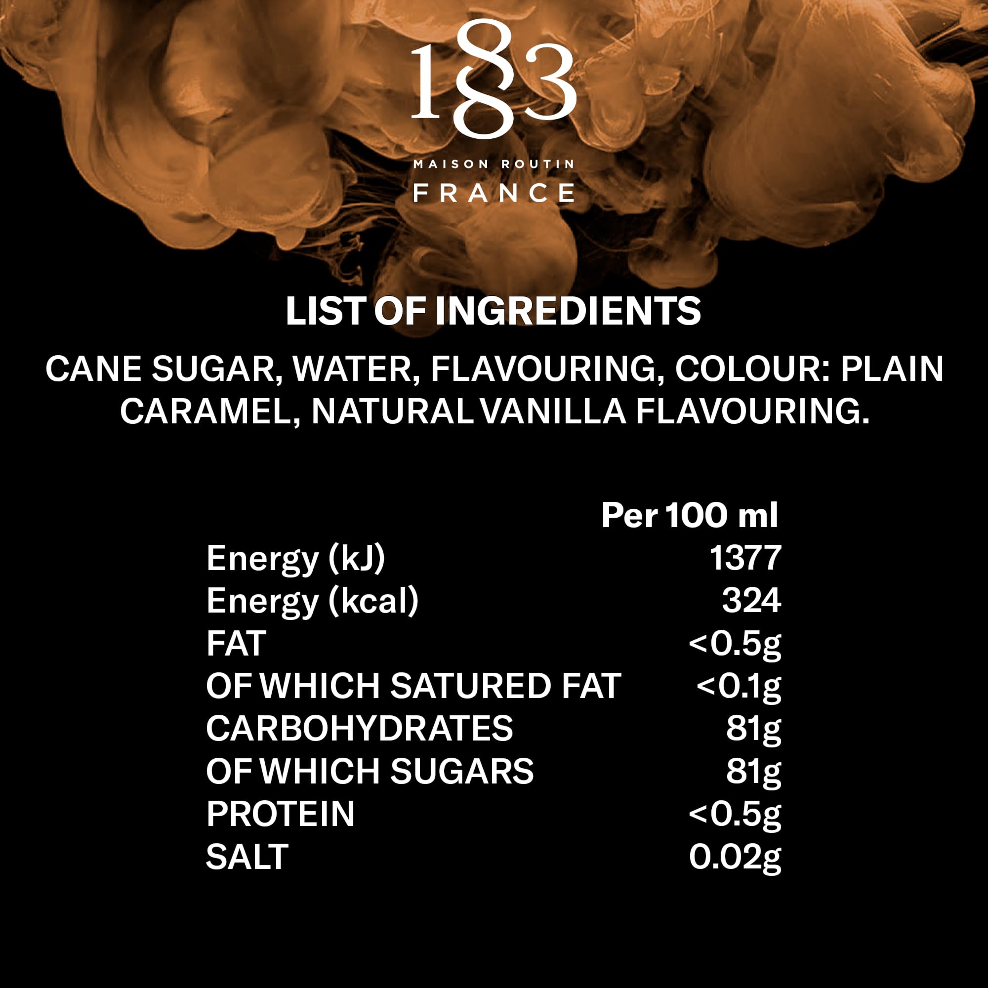 1883 MAISON ROUTIN French Vanilla Syrup - 1L Bottle | Natural Ingredients | Vegan, Kosher, Halal 3