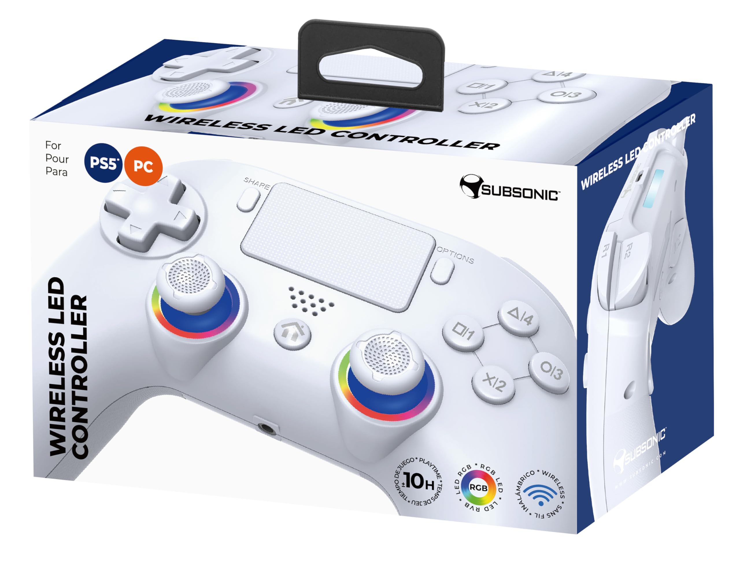 Subsonic – Wireless PS5/PC Controller with Programmable Paddles, RGB LEDs & Turbo Function 19