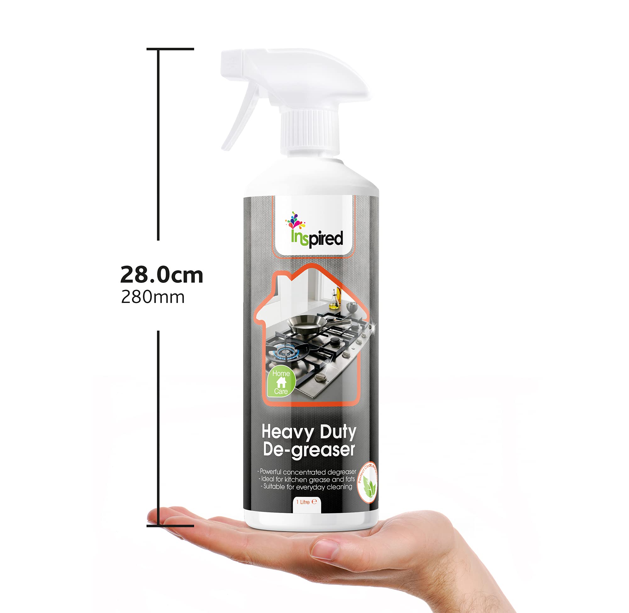 Inspired Heavy Duty Degreaser - Concentrated Formula | Unscented Spray | 1 Litre 2