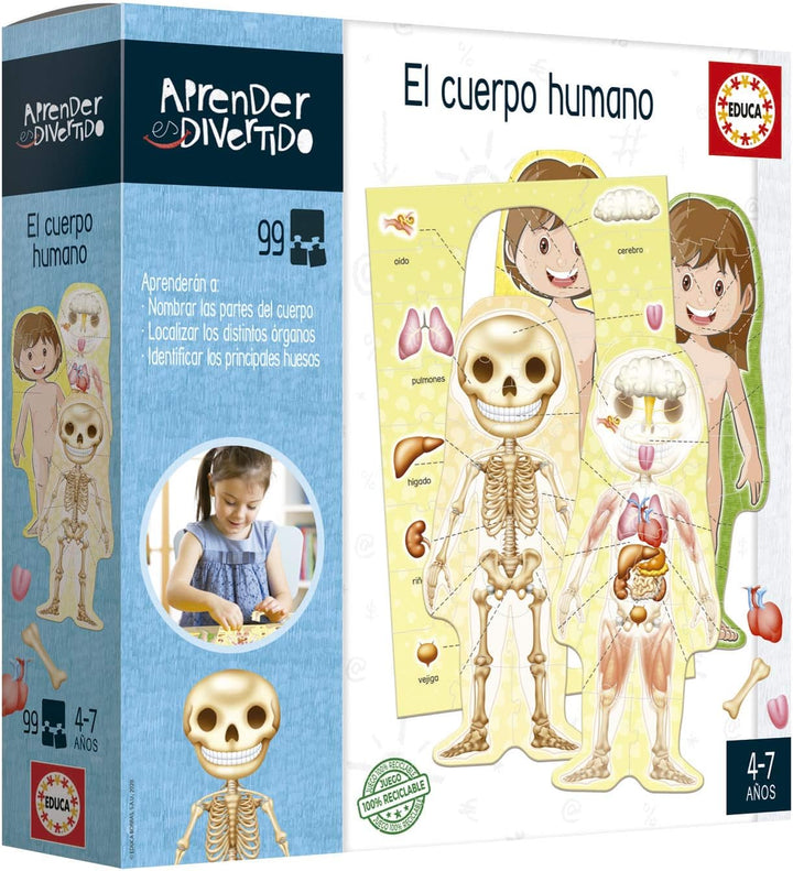 Educa Aprender es Divertido: El Cuerpo Humano Educational Board Game (18701)