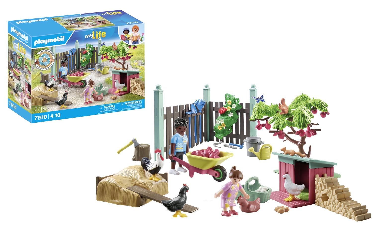 Playmobil Little Chicken Farm Playset - Ages 4+ | 77 Pieces | 2-4 Players 1