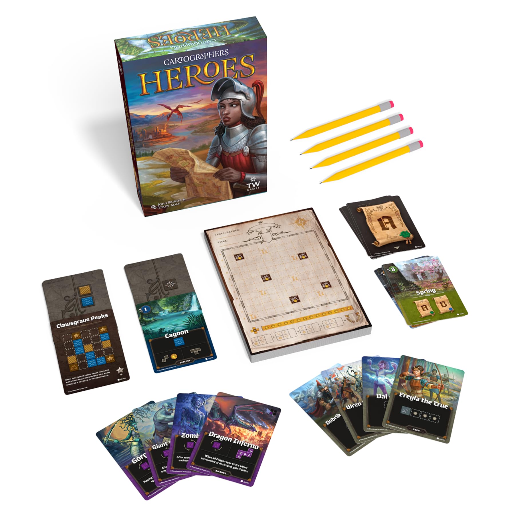 Thunderworks Games Cartographers Heroes Board Game | 1-100 Players | Ages 10+ 2