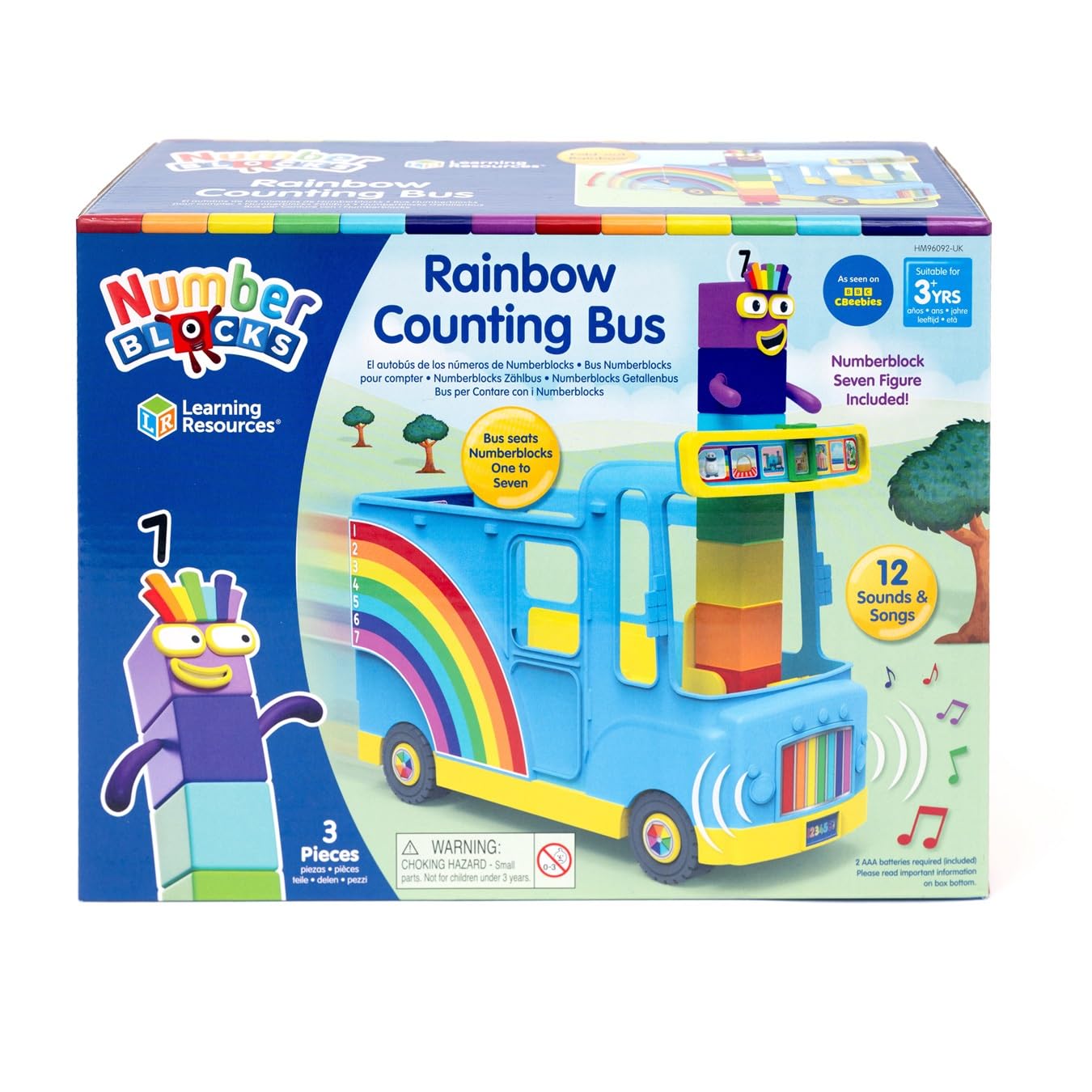 Learning Resources Numberblocks Rainbow Counting Bus Playset | Ages 3+ | Includes Seven Figure 6