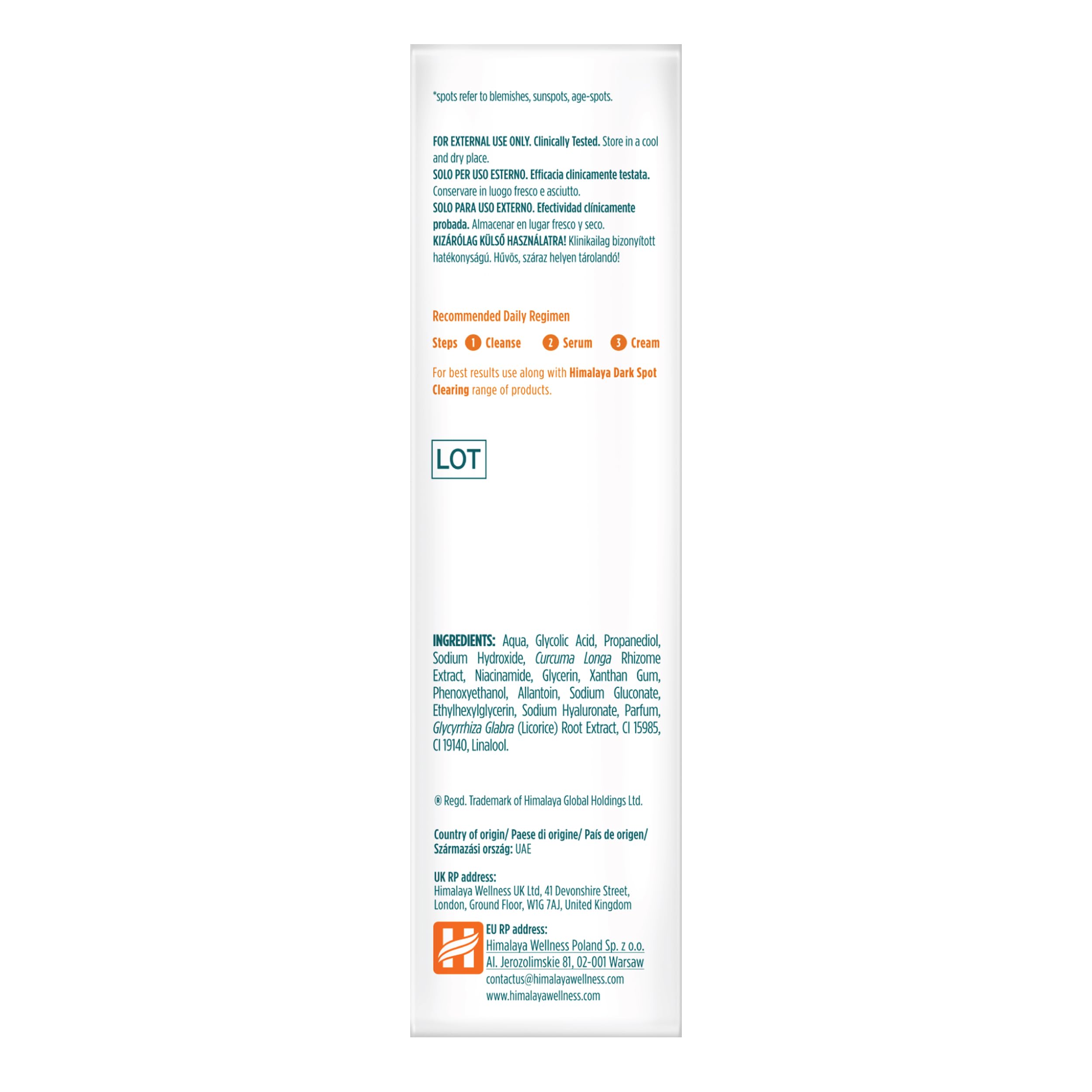 Himalaya Dark Spot Clearing Curcuma Face Serum - Visibly Reduces Dark Spots in 1 Week | 30ml | Unisex Adult 2
