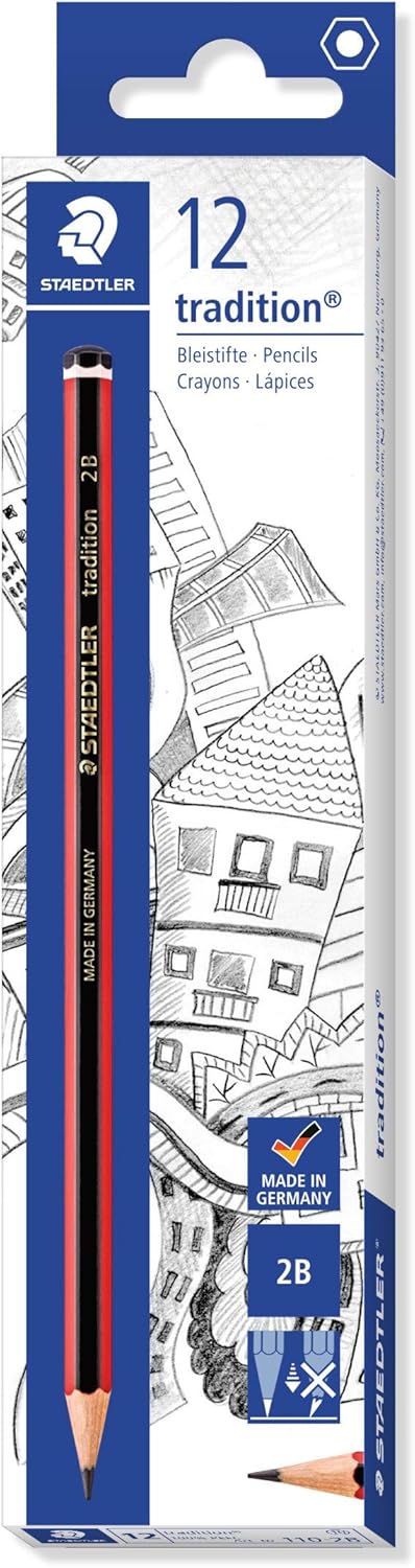 Staedtler 110-2B Tradition Pencil 2B - Box of 12 1
