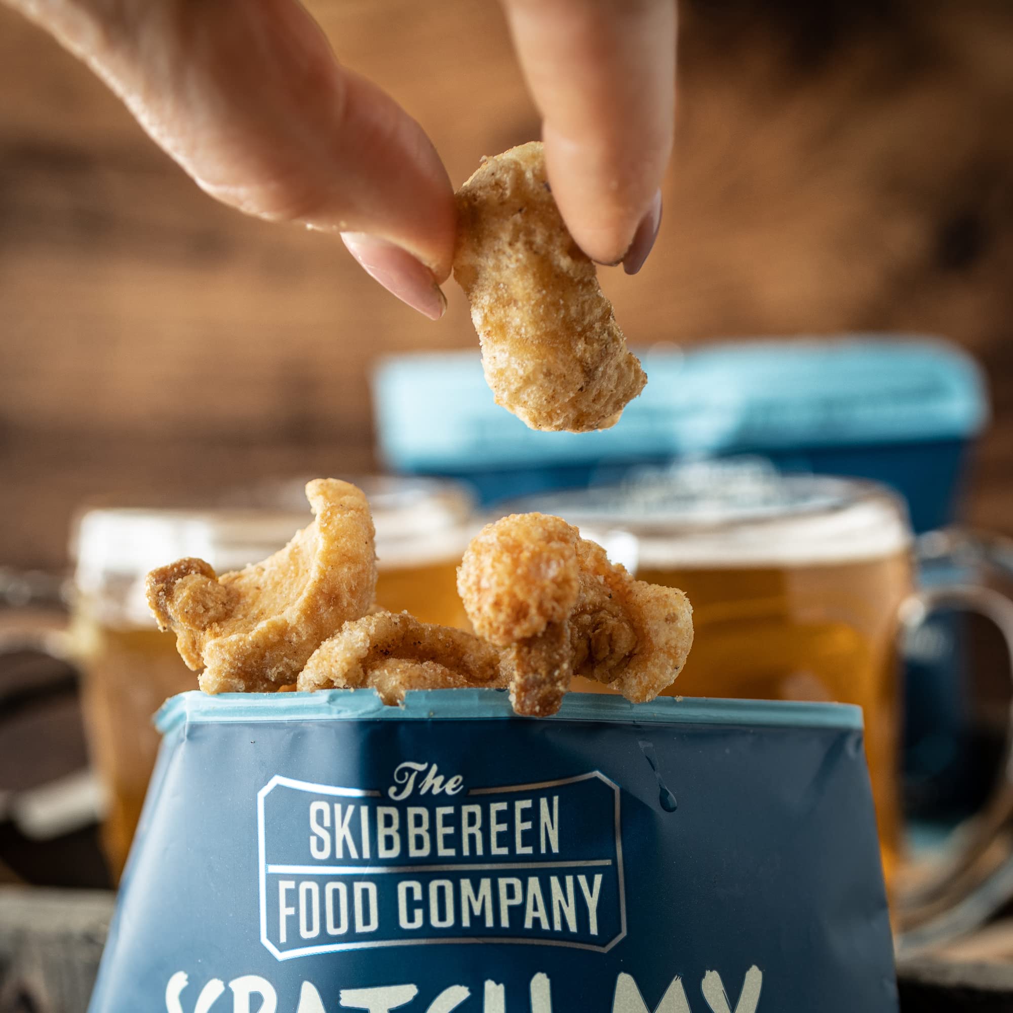 The Skibbereen Food Company Habanero Hot Chilli Pork Crackling - Gluten Free, High Protein, Low Carb Snack 3