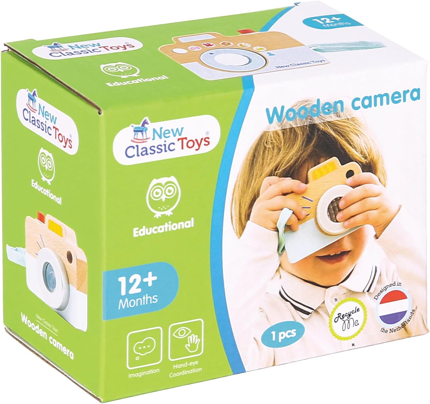 New Classic Toys Wooden Camera - Educational Color Perception Toy for Toddlers 18 Months+ 7