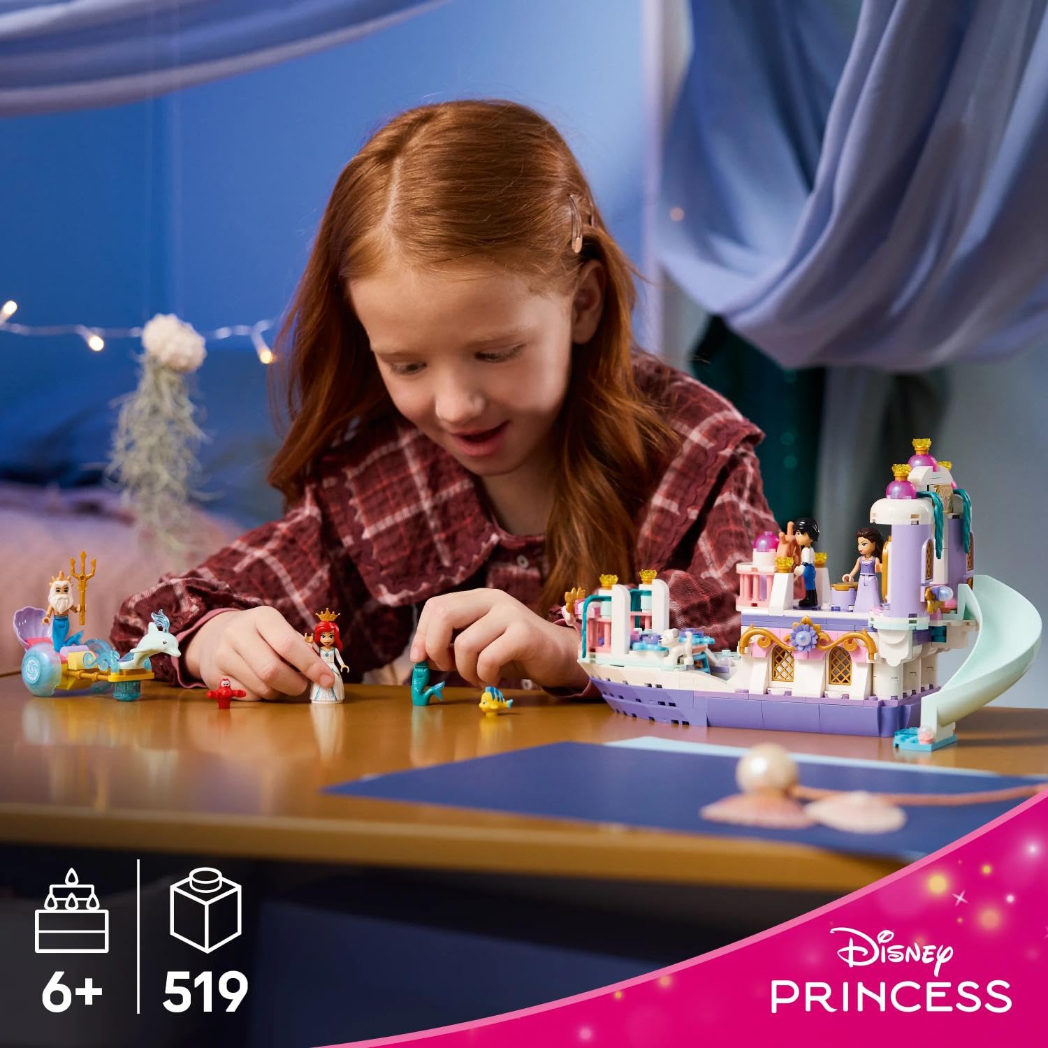 LEGO Disney Princess Ariel's Royal Wedding Boat Toy Set 43299 | Ages 6+