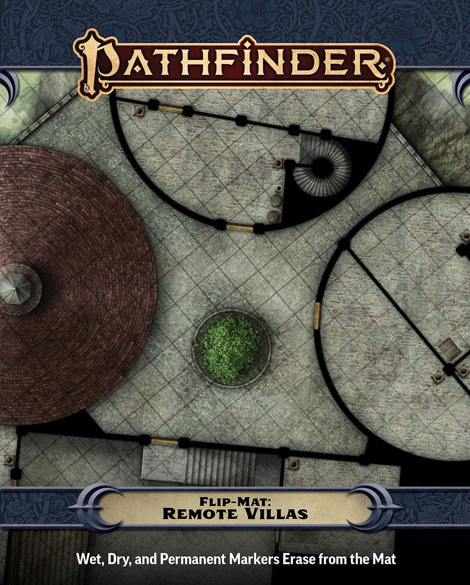 Paizo Pathfinder Flip-Mat: Remote Villas | Folded Map for RPGs | 24' x 30' Unfolded 1