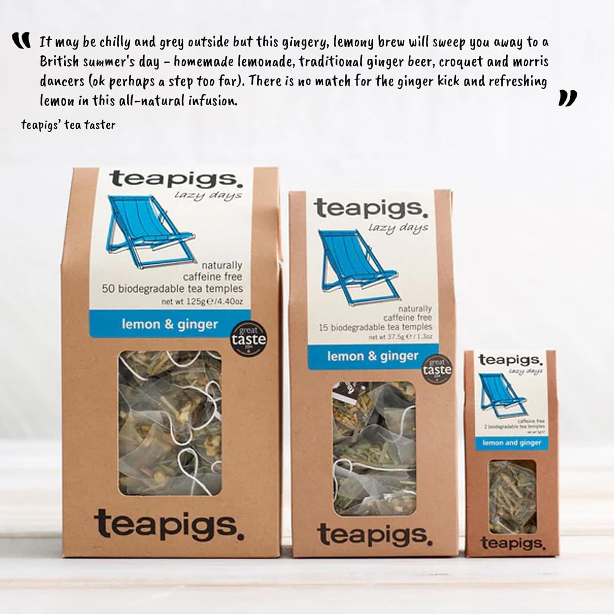 teapigs - Lemon and Ginger Tea Bags 15 x 37.5g 10