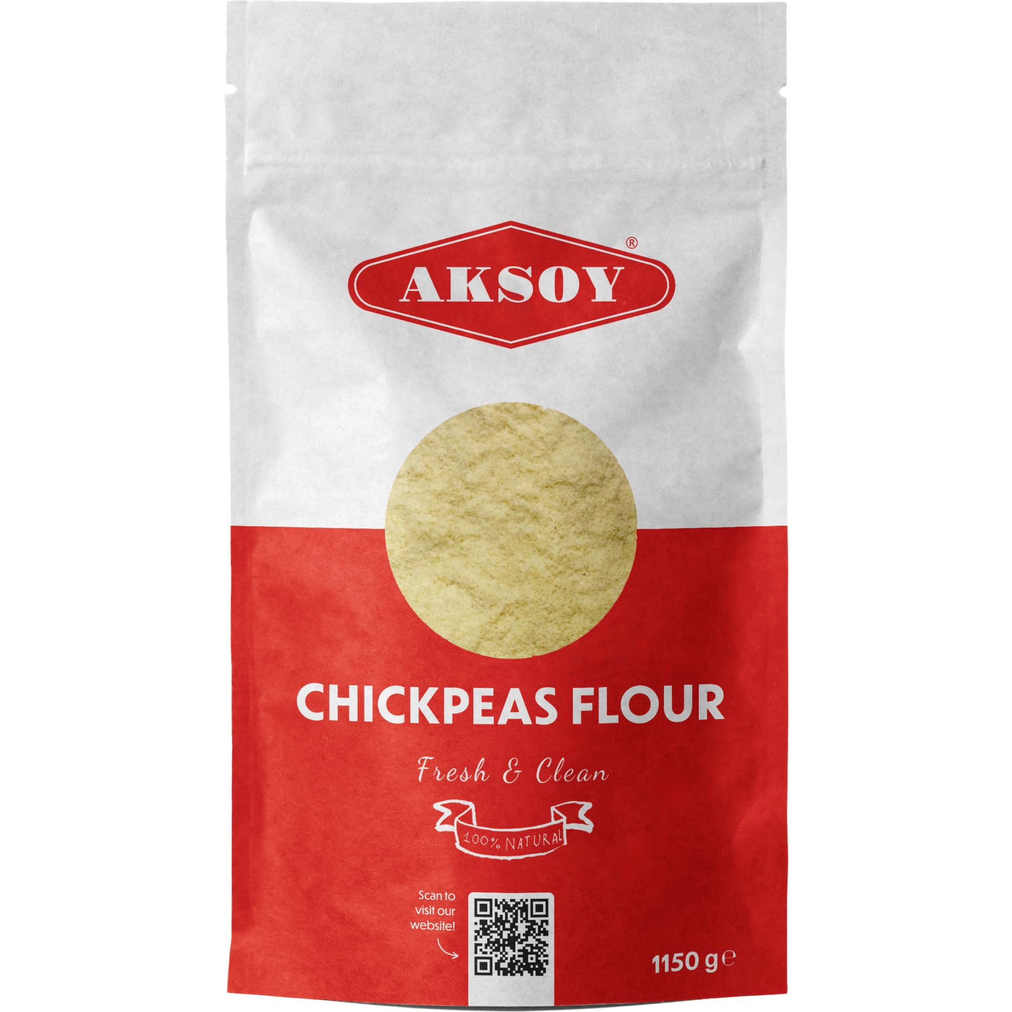AKSOY Chickpeas Flour - Natural & Nutritious Garbanzo Bean Flour | 1.15 kg 4