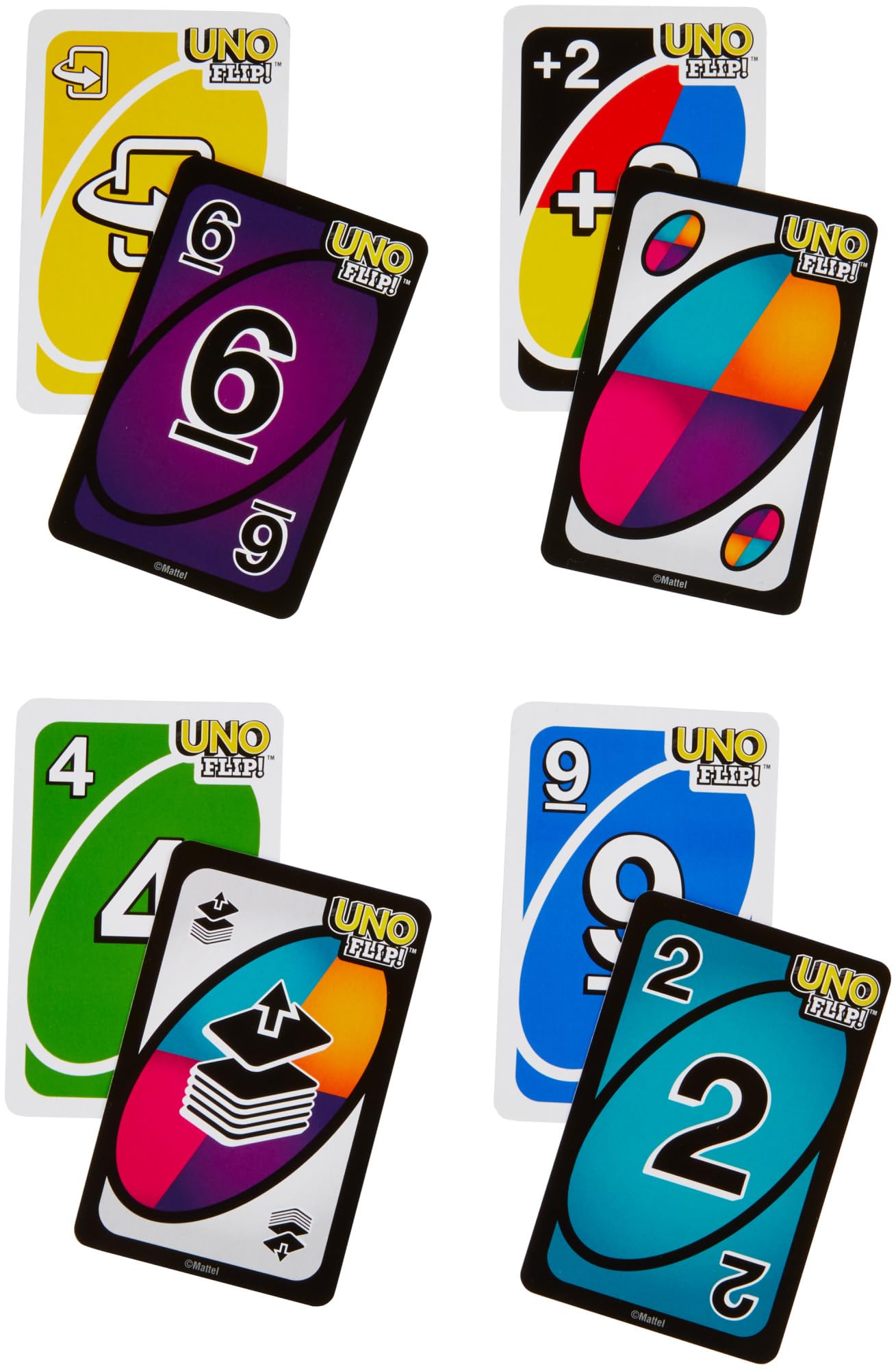UNO FLIP! Card Game - Double-Sided Deck, New Action Cards, Colorblind Accessible | 112 Cards | Ages 7+ 3