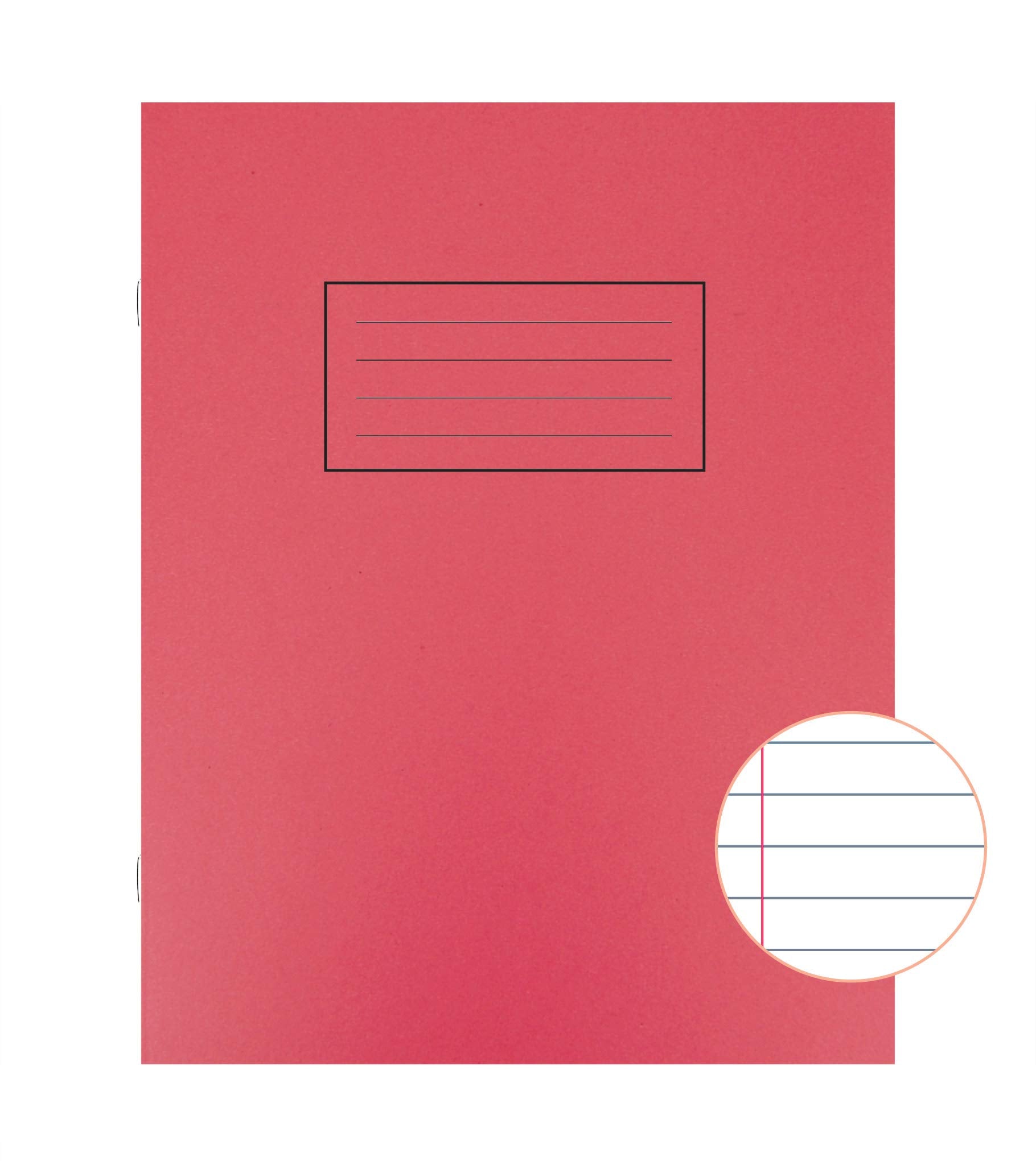 Silvine Exercise Book Ruled 229x178mm Red (Pack of 10) 2
