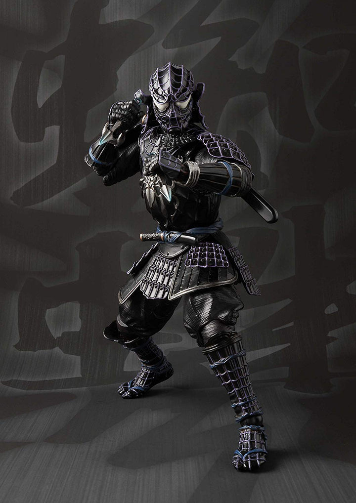 Bandai Tamashii Nations Meisho Manga Realization - Onmitsu Black Samurai Spiderman Action Figure (BAS55101)