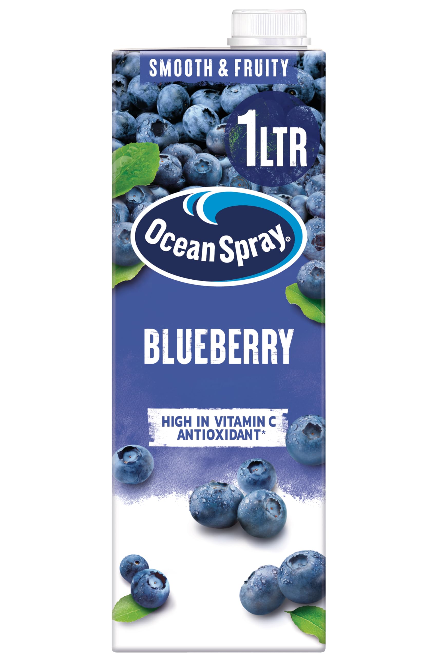 Ocean Spray Blueberry Fruit Juice Drink - 1L Carton | Rich in Vitamin C | No Artificial Additives