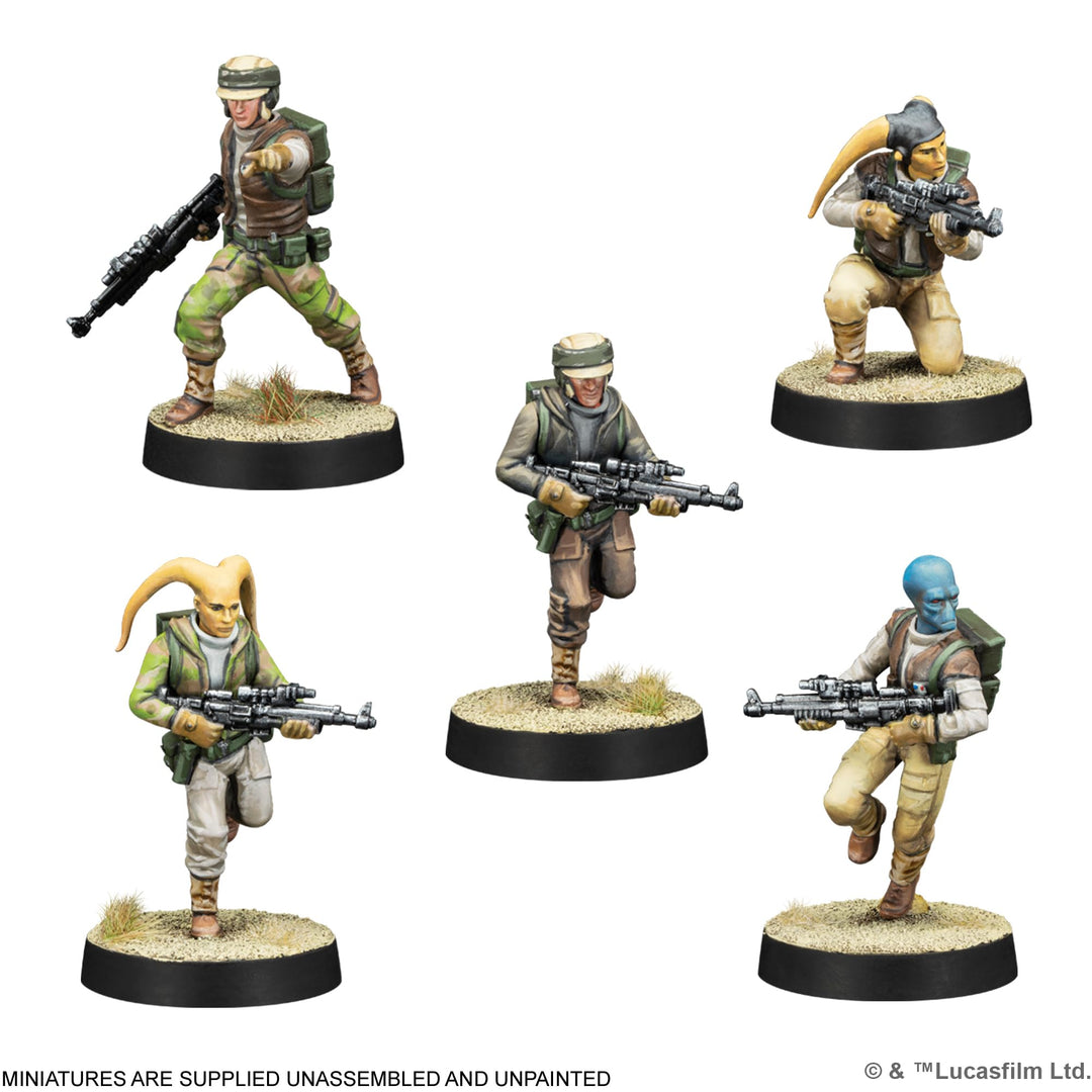 Star Wars Legion: Rebel Troopers Miniatures Set by Atomic Mass Games