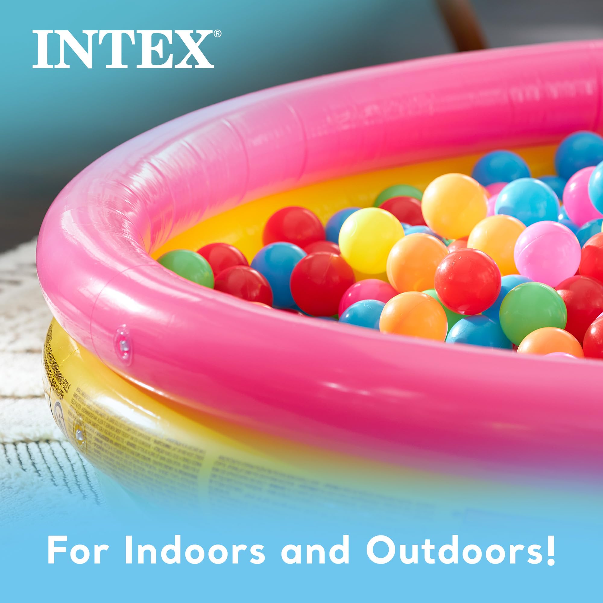 Intex 57422 3-Hoop Inflatable Paddling Pool - 147 x 33 cm | 76 Gallon Capacity 4
