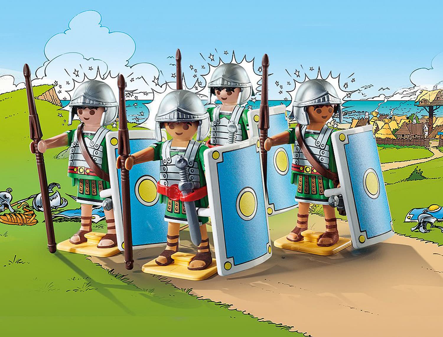PLAYMOBIL Asterix: Roman Troop 70934 - 27-Piece Playset with Roman Soldiers and Accessories