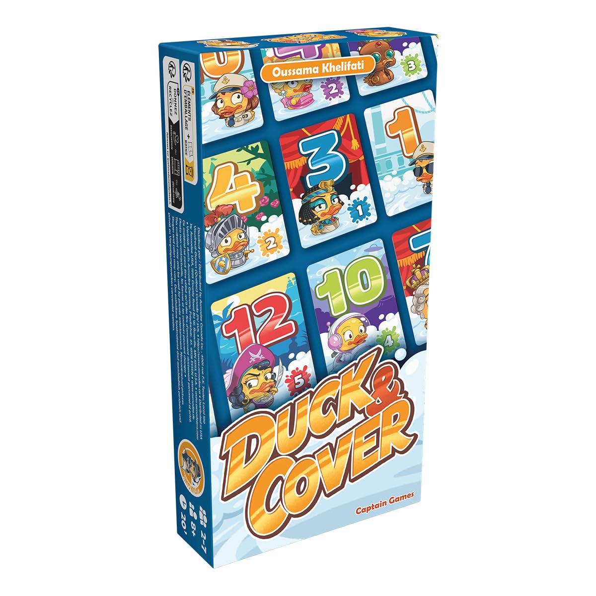 Captain Games Duck and Cover Family Card Game for 2-7 Players, Ages 8+ 1