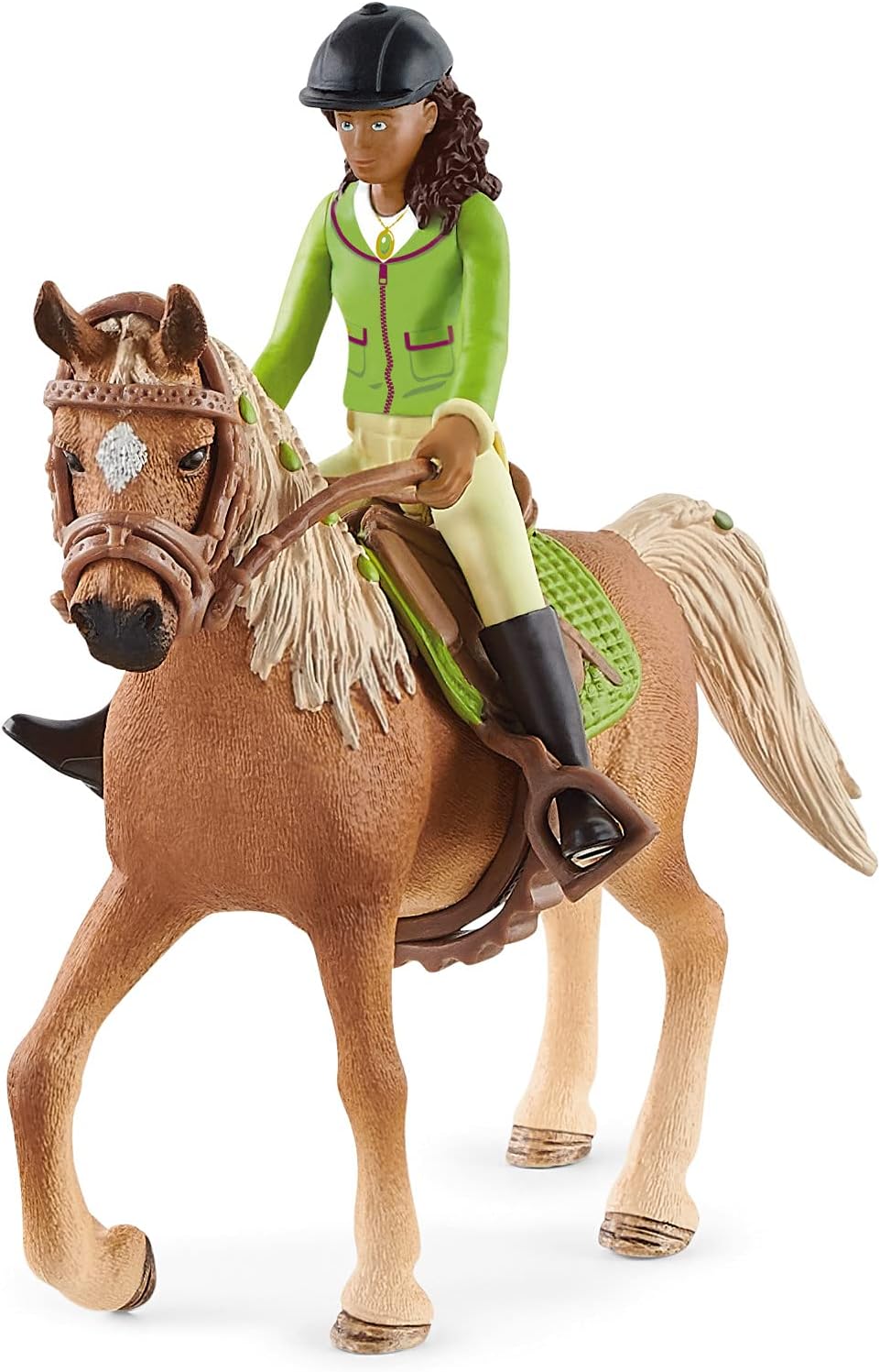 SCHLEICH Horse Club Sarah & Mystery Playset - Action Figure with Arabian Mare for Kids 3+ 5