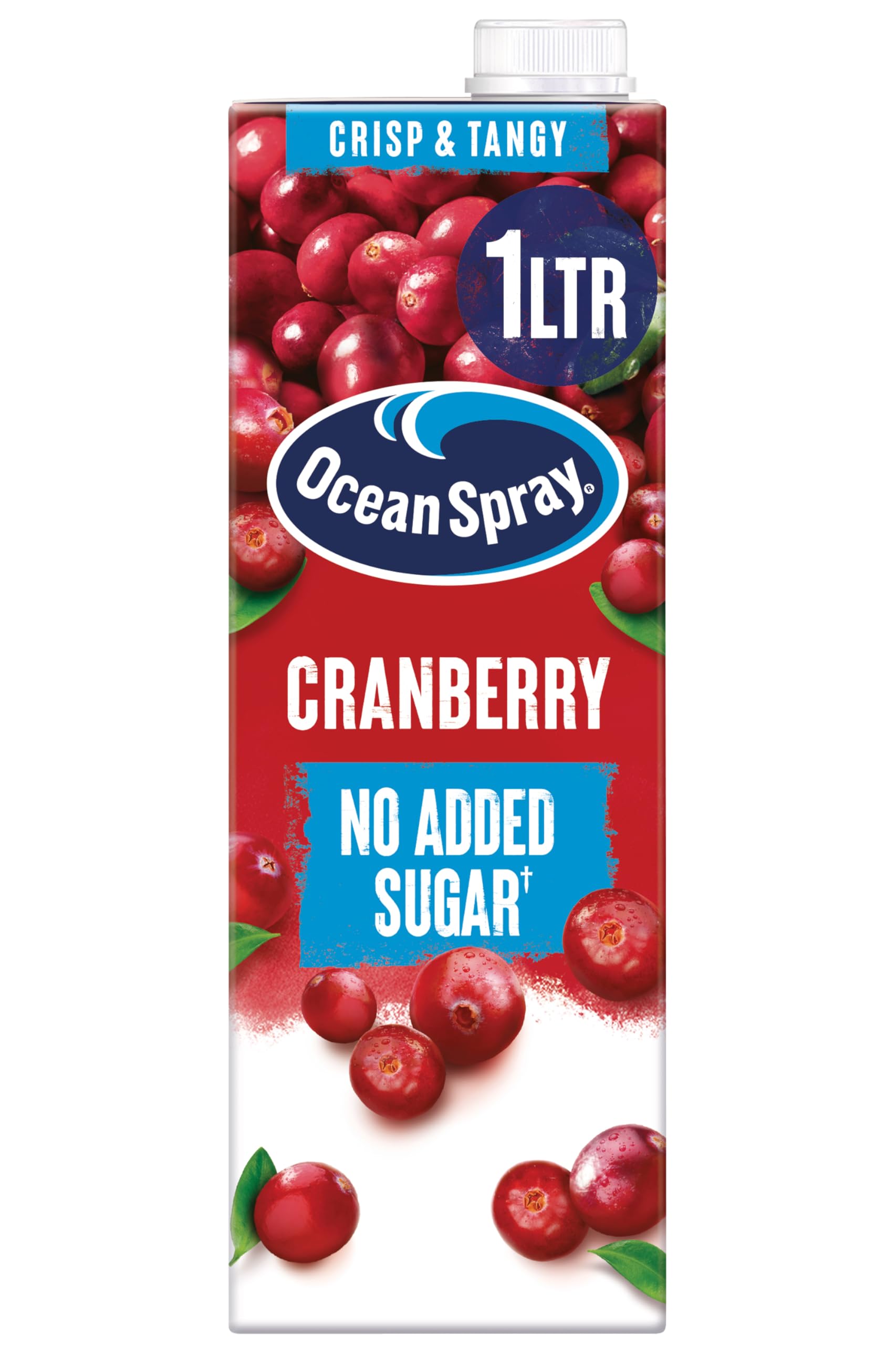 Ocean Spray Classic Cranberry Juice Drink - No Added Sugar | 1L Carton | Rich in Vitamin C