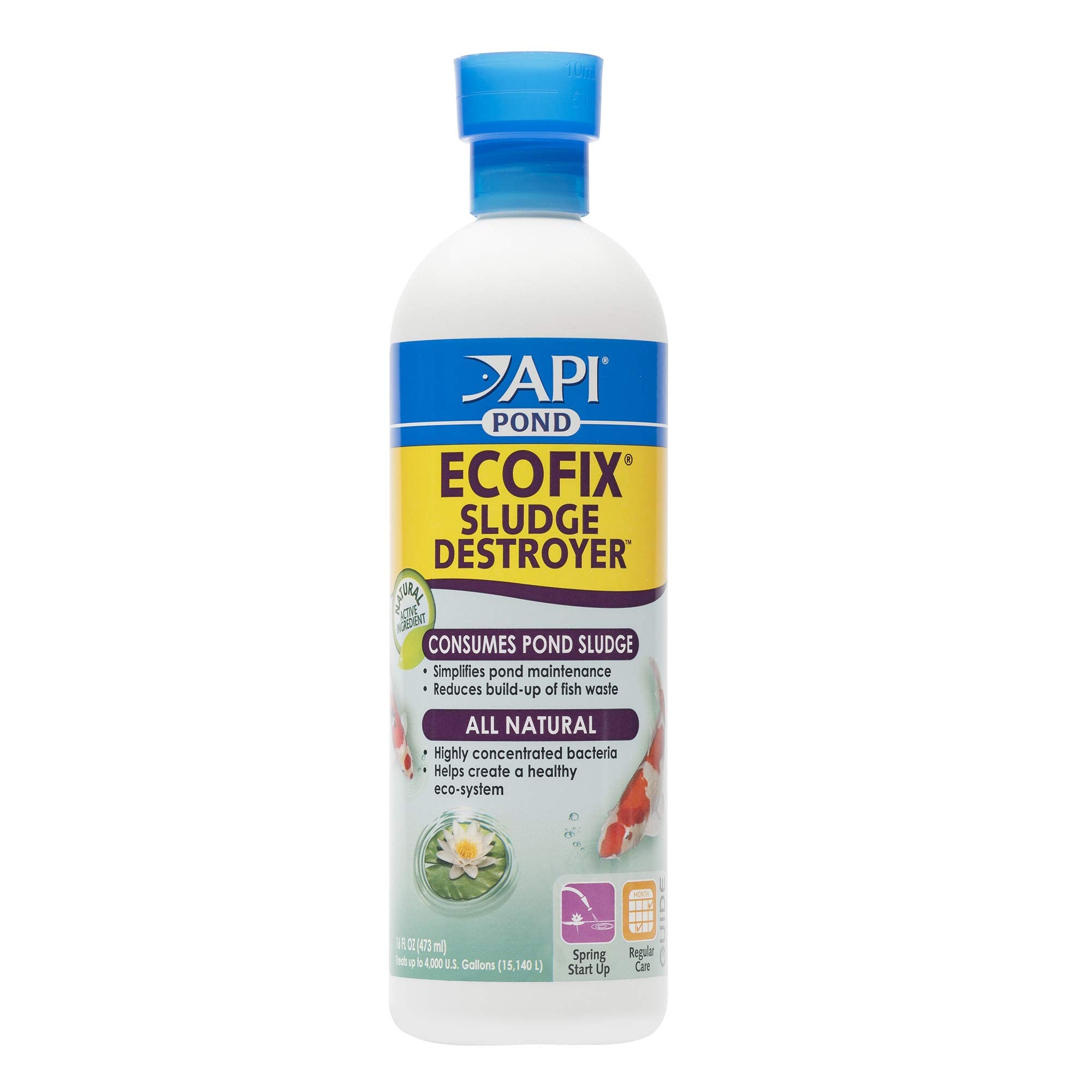 API Ecofix Sludge Destroyer and Water Clarifier - Breaks Down Waste & Sludge | 473 ml