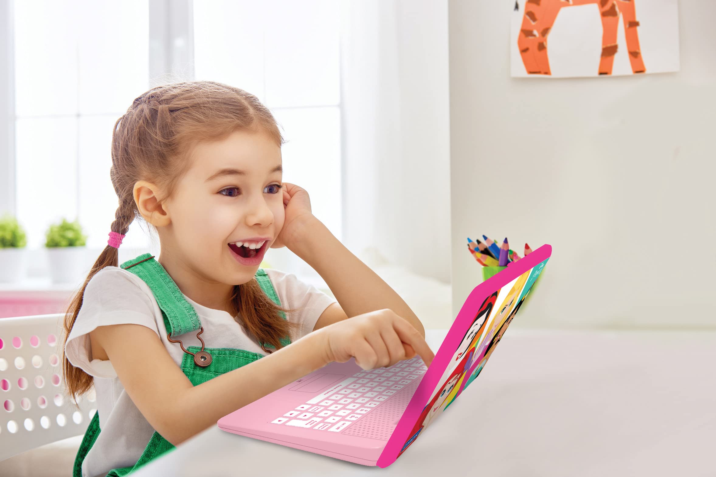 Lexibook Disney Princess Educational Bilingual Laptop - 124 Activities for Learning French & English 6