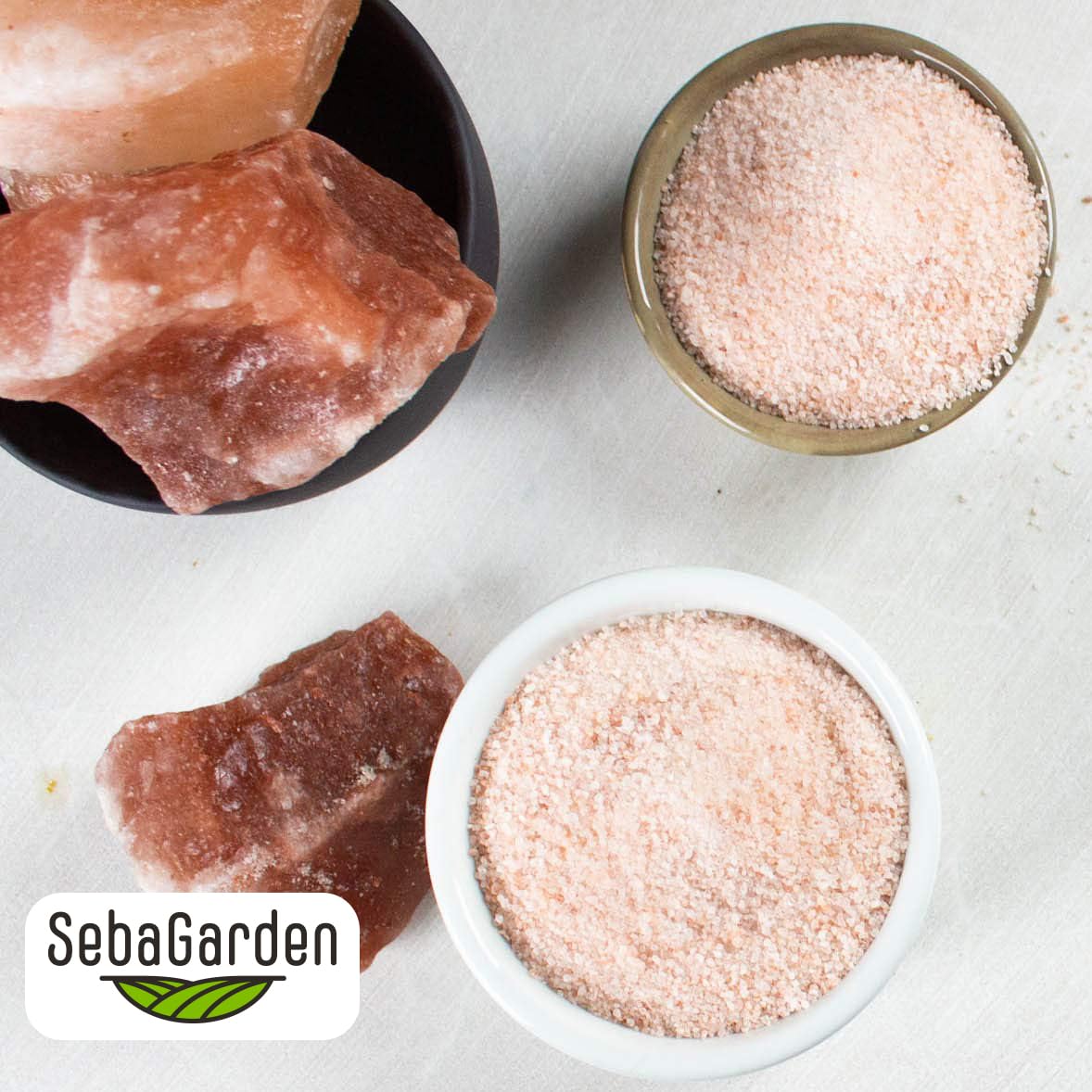 Seba Garden 100% Pure Himalayan Pink Salt - Extra Fine Gourmet Cooking Salt | 1kg Resealable Doypack 3