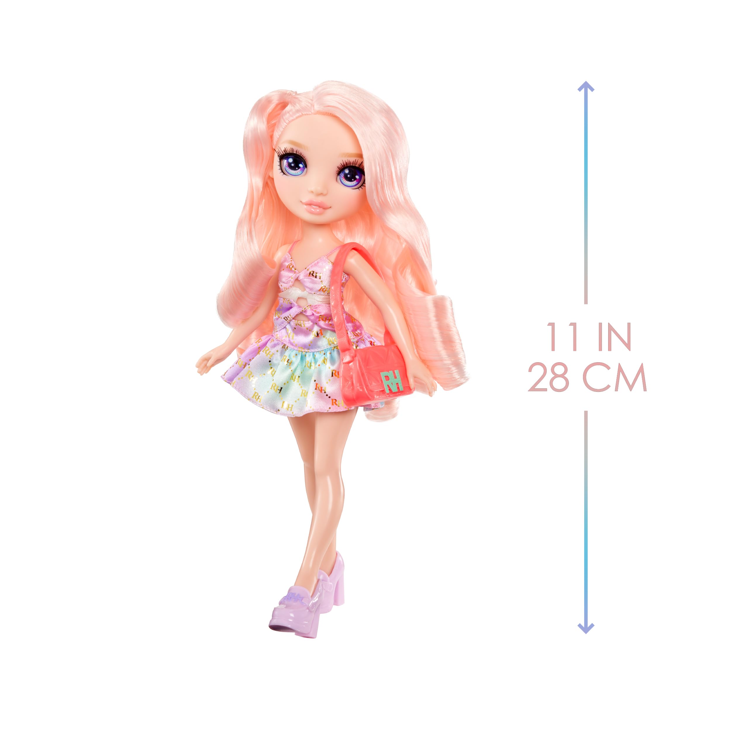 Rainbow High Bella Chic Pink Fashion Doll with Statement Outfit & Handbag 2