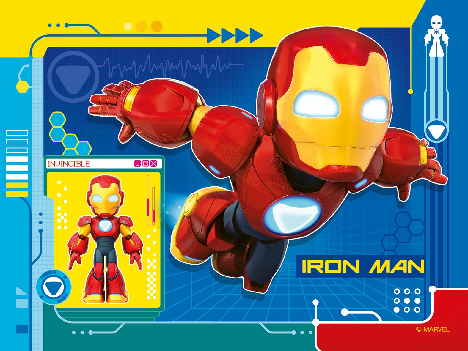 Ravensburger Iron Man & His Awesome Friends 4-in-a-Box Progressive Puzzle Pack 7