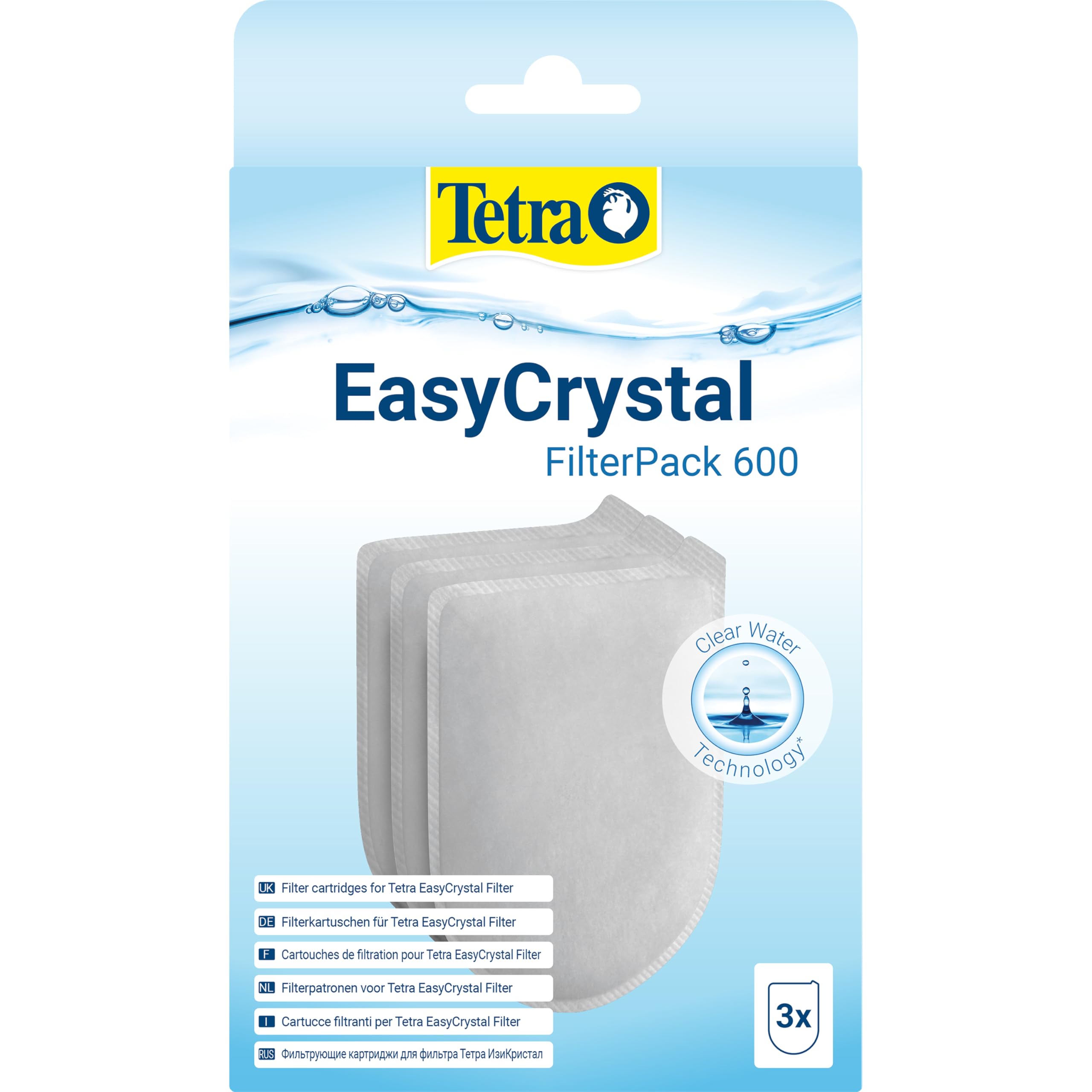 Tetra EasyCrystal 600 TH32112 Filter Pack | 3 Count | Mechanical, Biological & Chemical Filtration 1