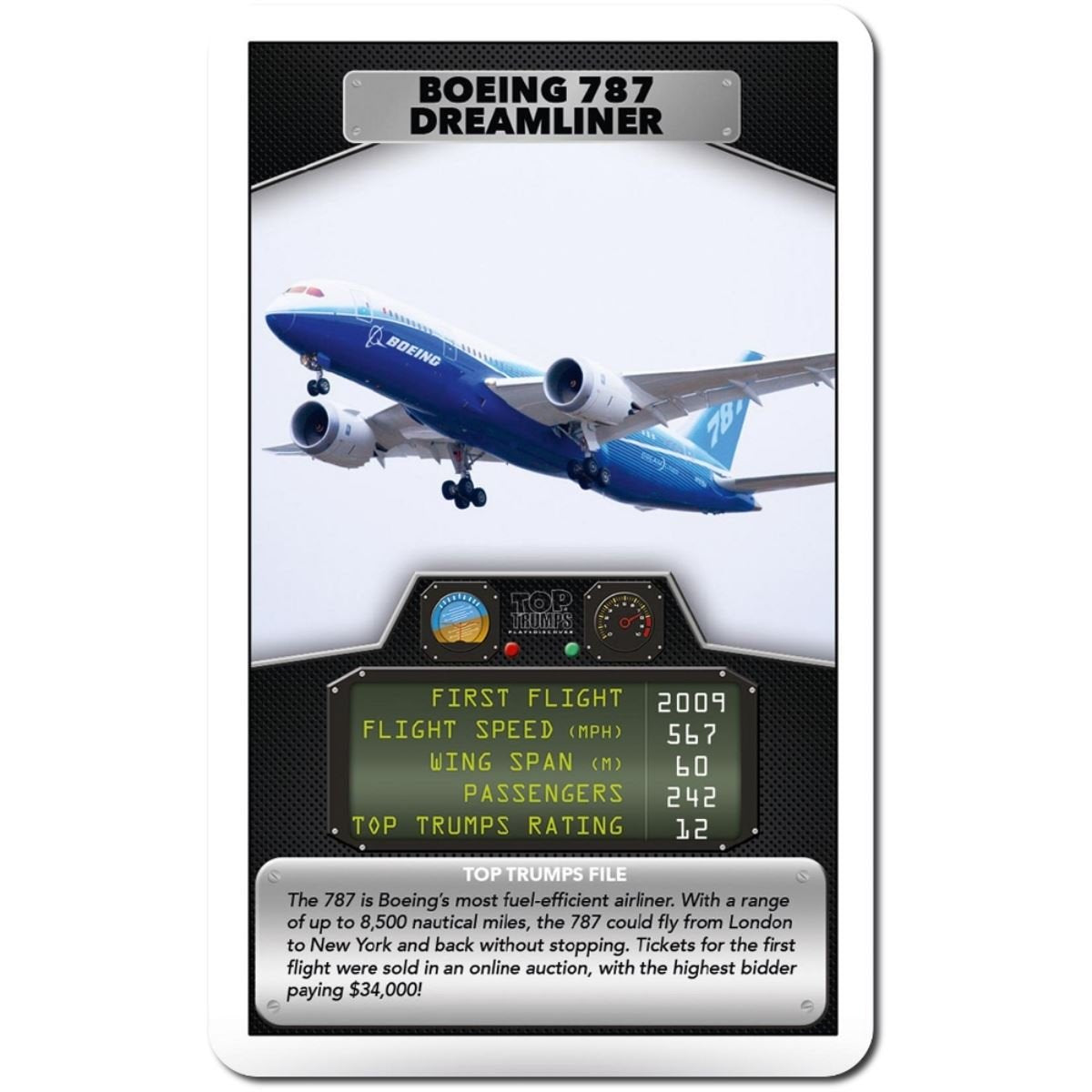 Top Trumps Passenger Planes Card Game | Educational Facts | Ages 6+ 4