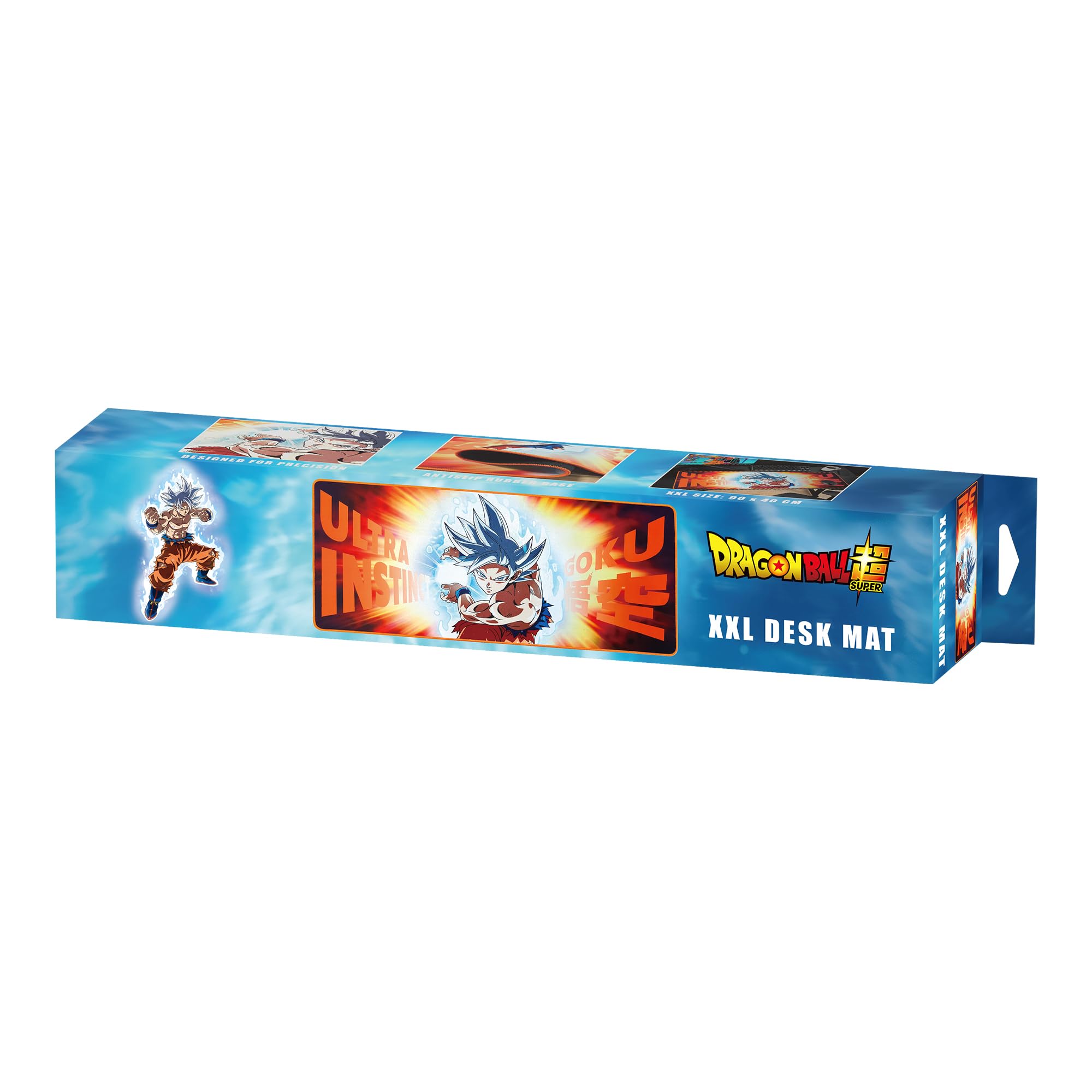 Subsonic Dragon Ball Z Goku Ultra Instinct XXL Mouse Pad & Desk Mat - 90x40cm | Non-slip | Waterproof