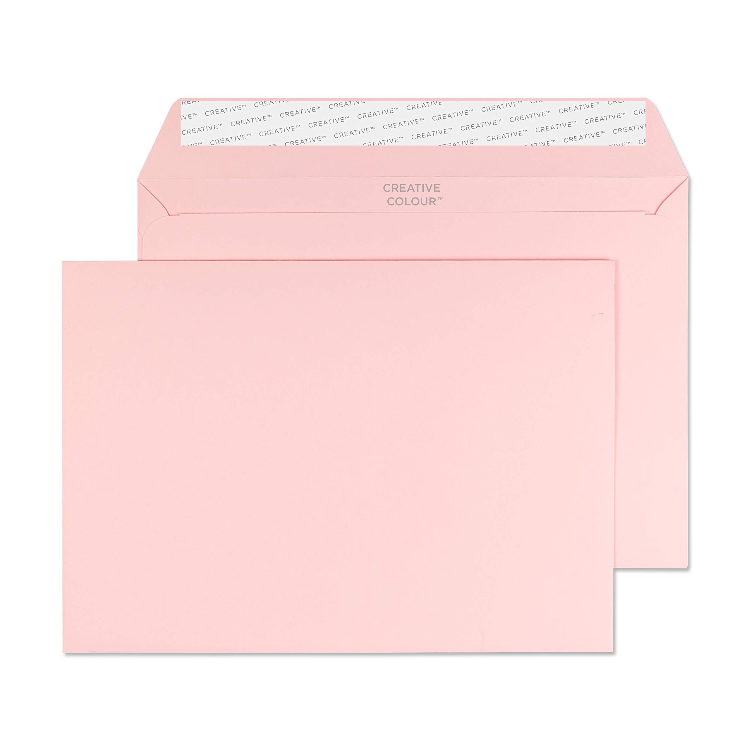 Blake Creative Colour C5 Wallet Envelopes 162 x 229 mm 120 gsm Peel & Seal Baby Pink - Pack of 25