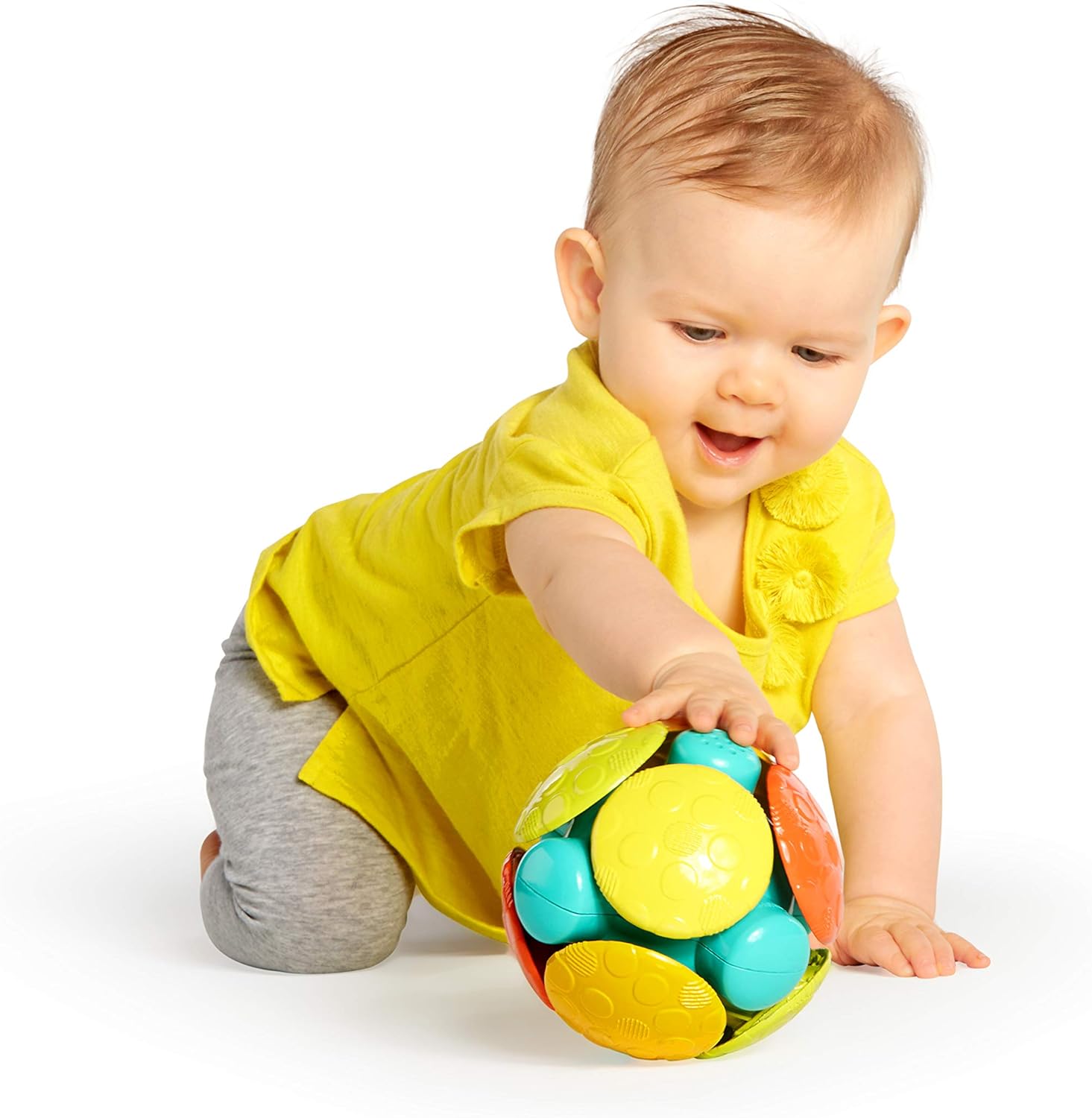 Bright Starts Wobble Bobble Ball - Interactive Chase Toy for Babies 2