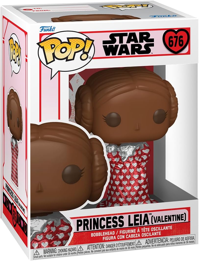 Funko Pop! Star Wars - Leia Organa (Valentine's Choc) Vinyl Figure 76214 1